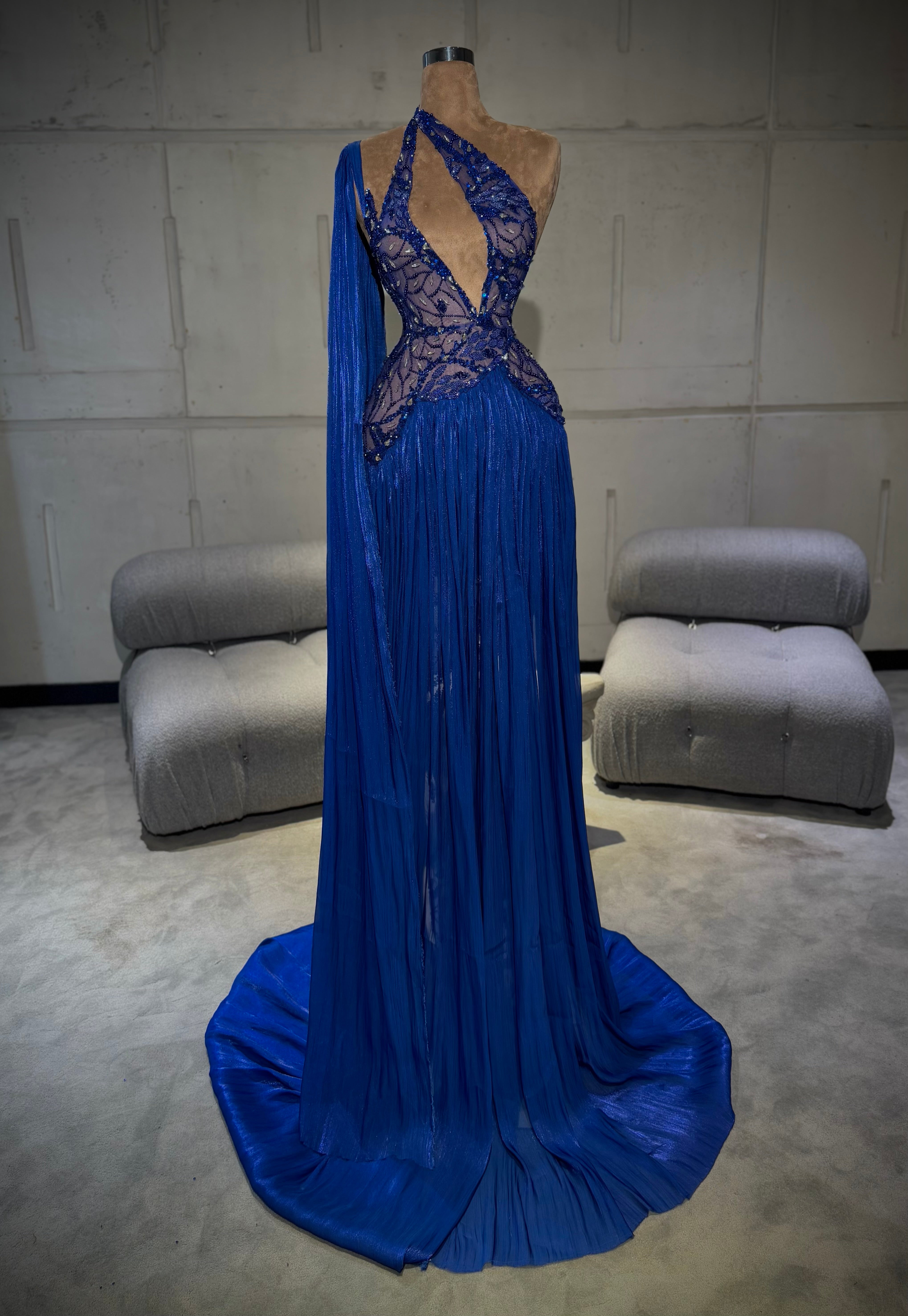 darya-royal-blue-draped-gown-walone-llc