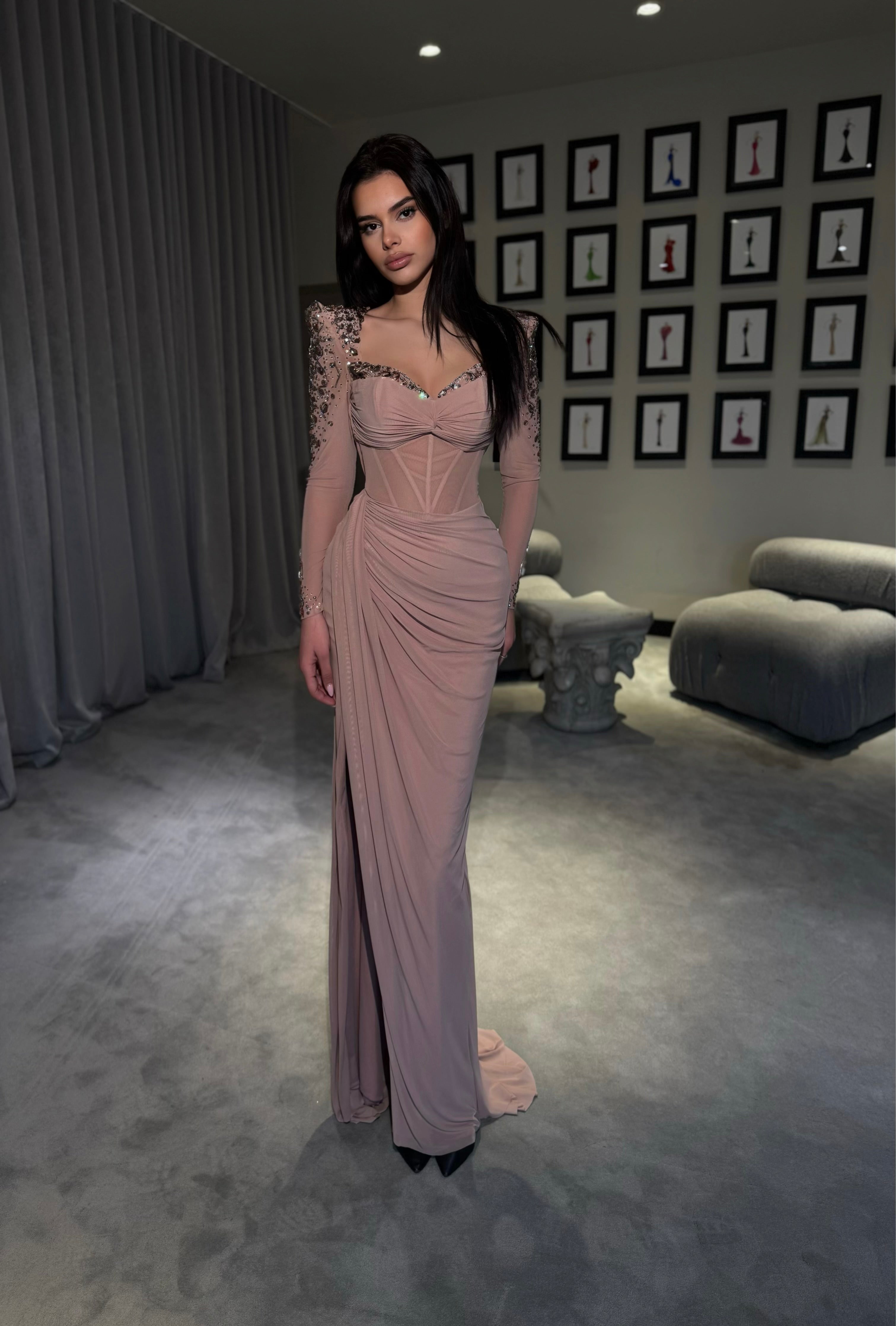 Eliara - Long Sleeve with Embellished Shoulders