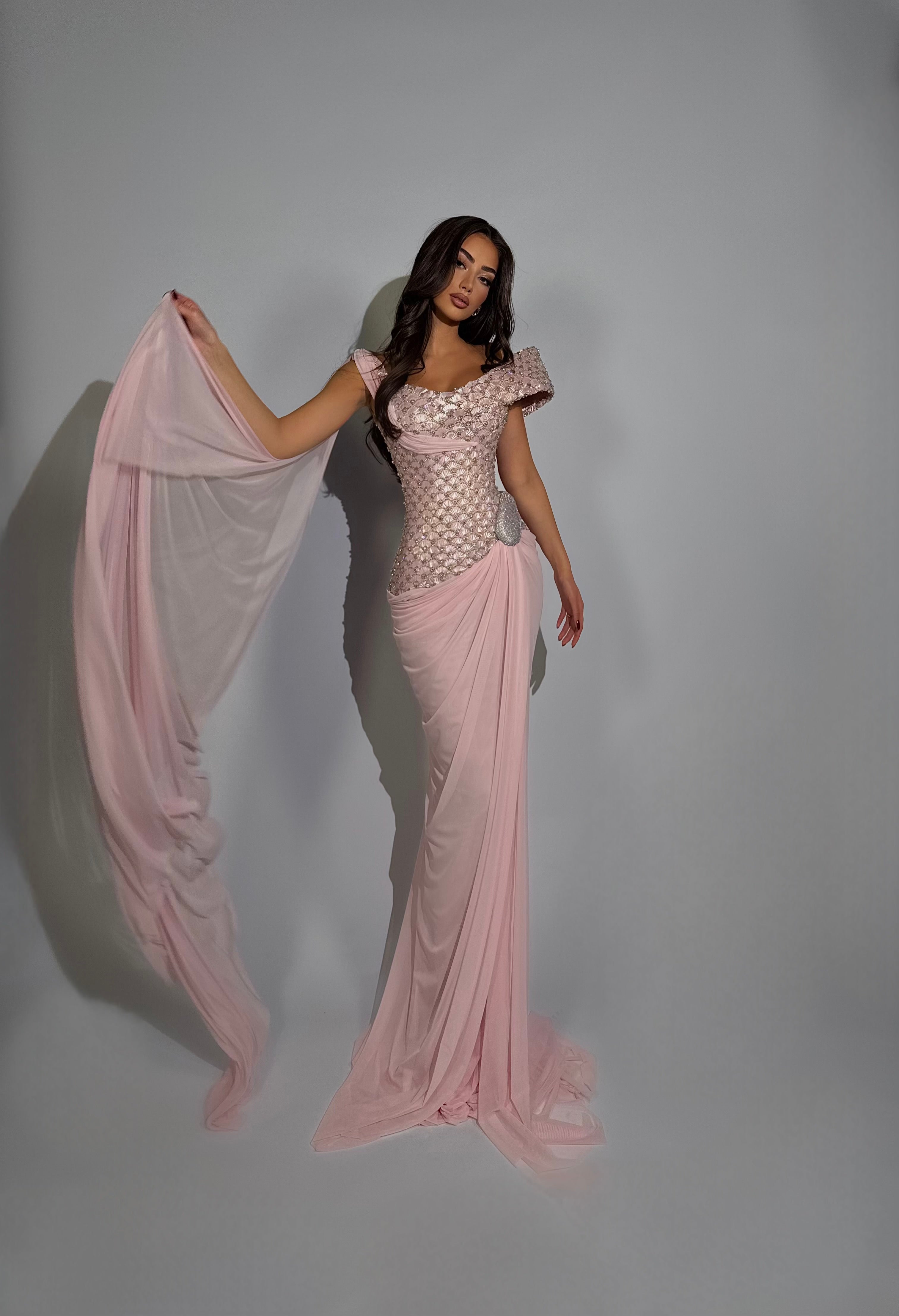 Azra - Draped Corset Gown