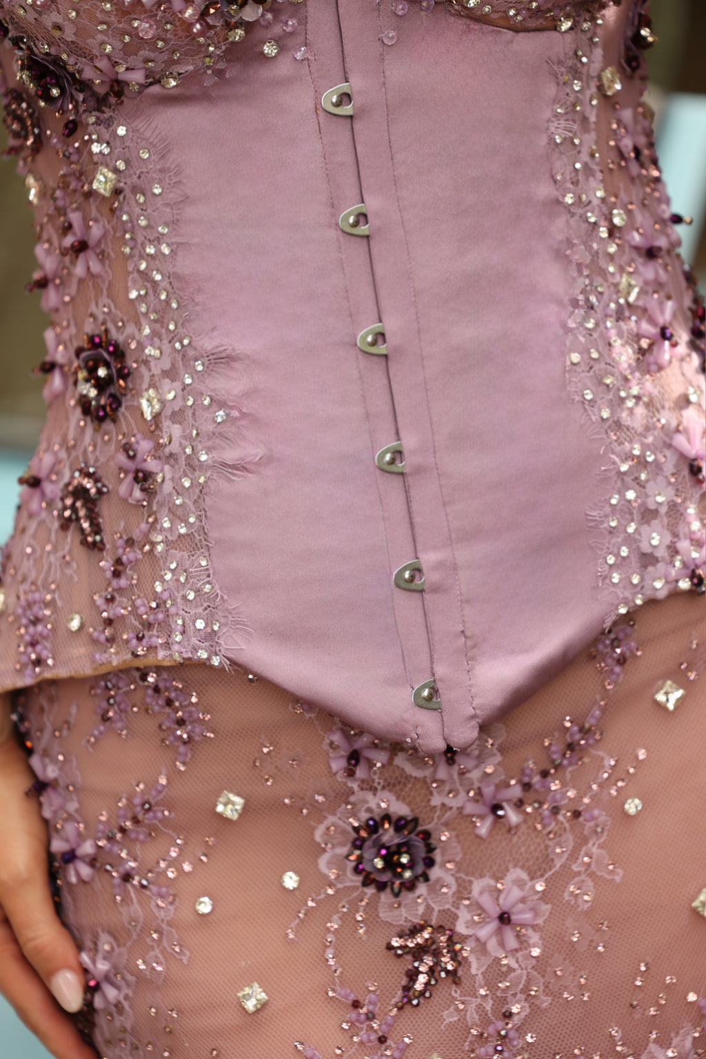 Dua - Hook Closure Halter Gown