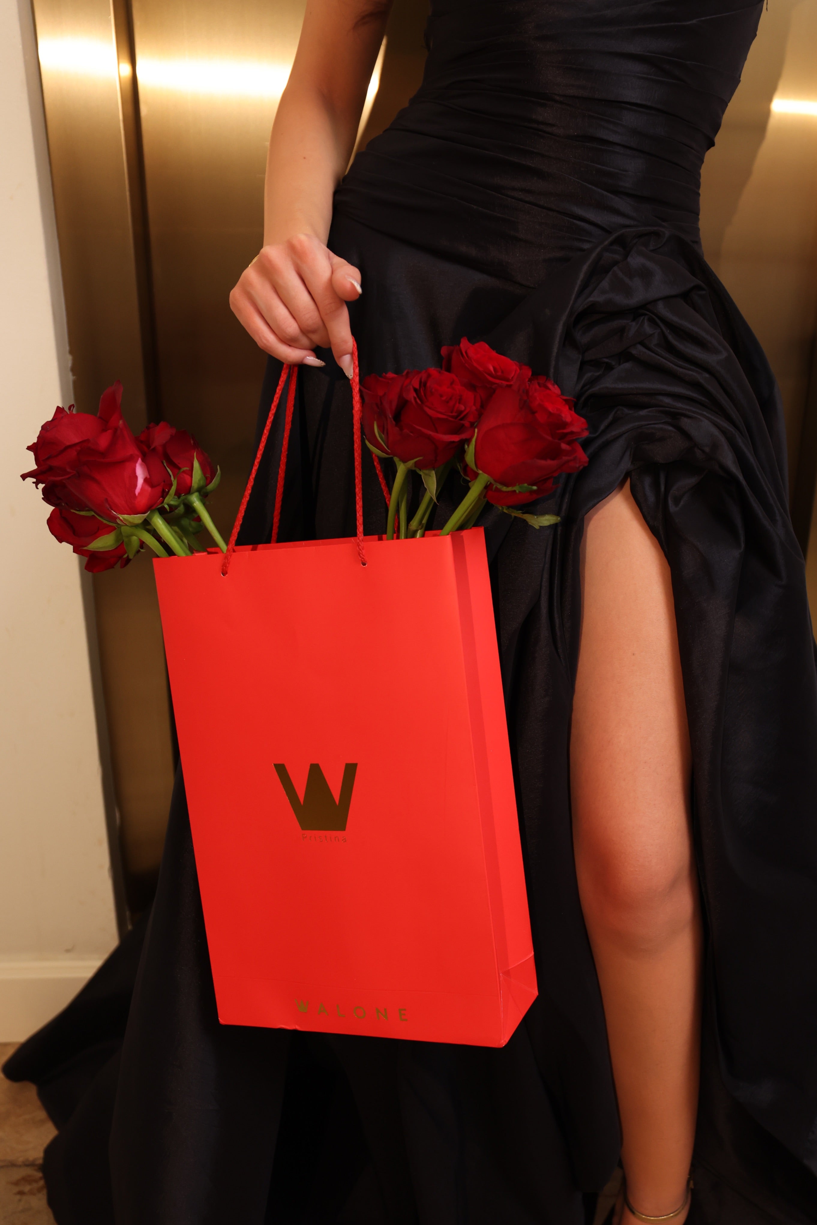 Miriona - Keyhole Draped Gown