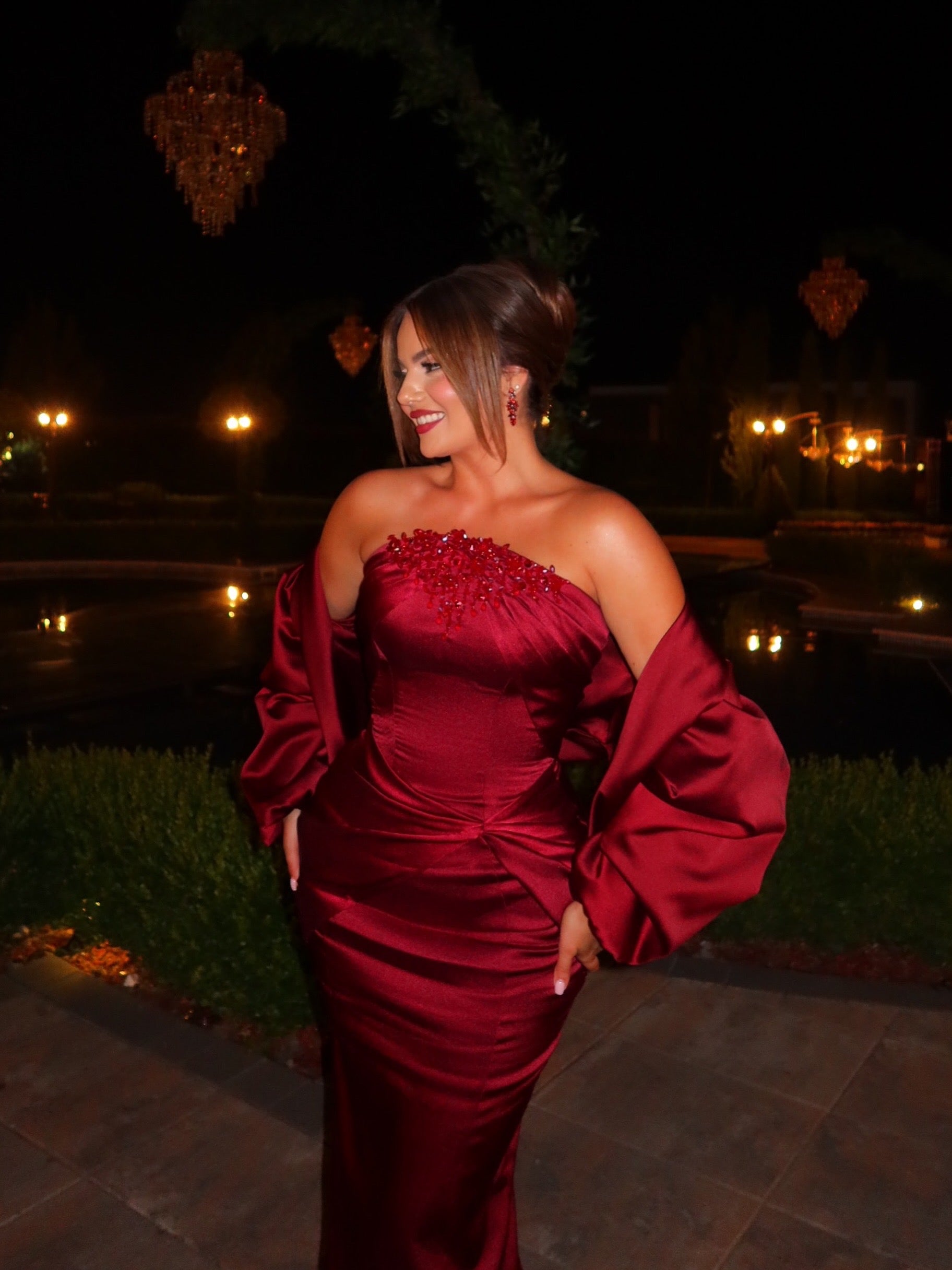 Madèrgona - Crystal Neck Mermaid Gown