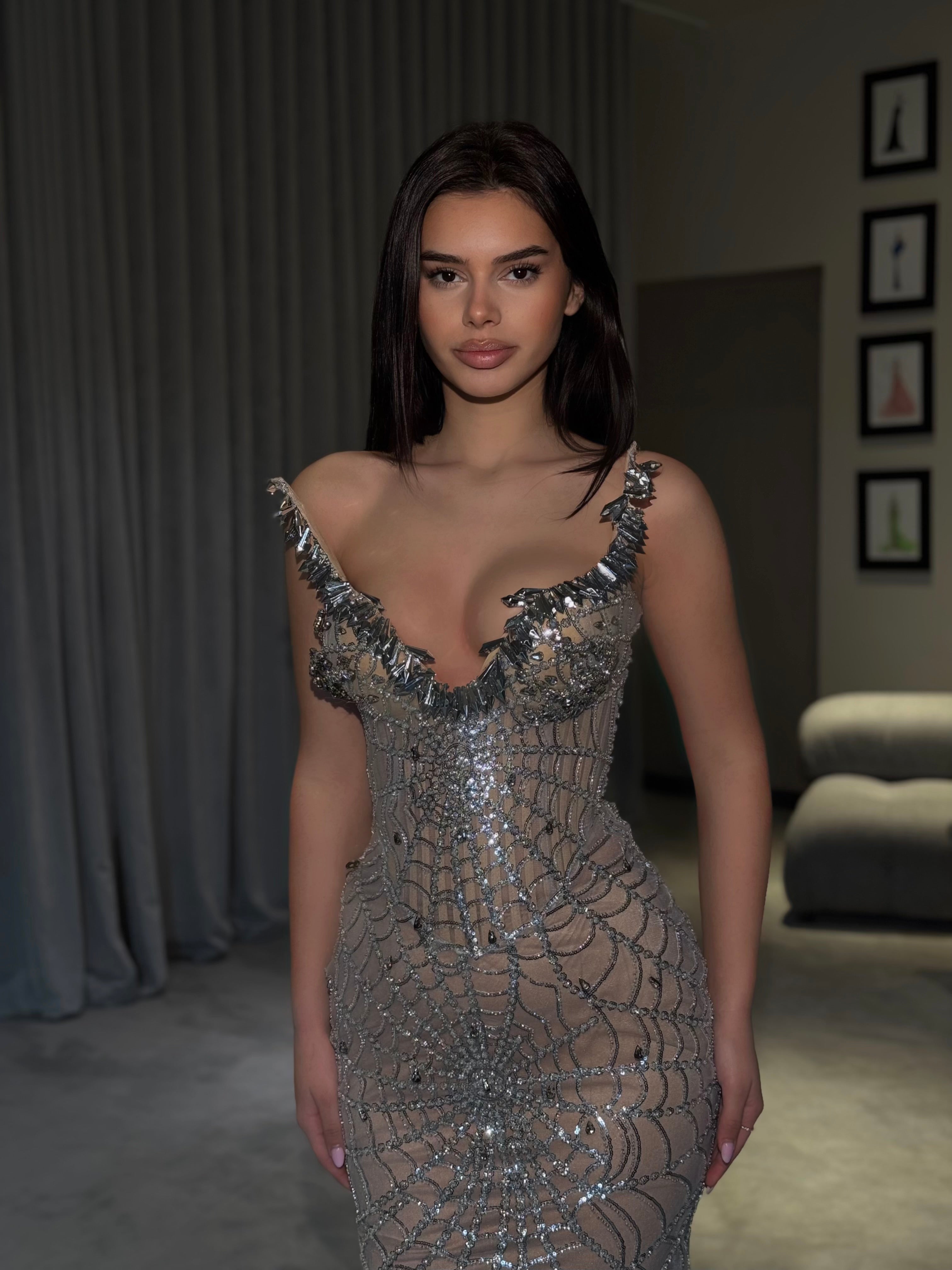 Orlená - Long beaded gown