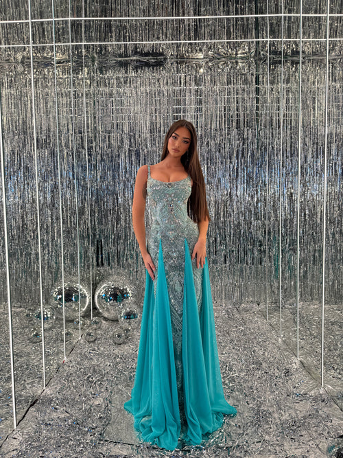 turquoise mermaid bridesmaid dresses Donya teal turquoise bridesmaid dresses