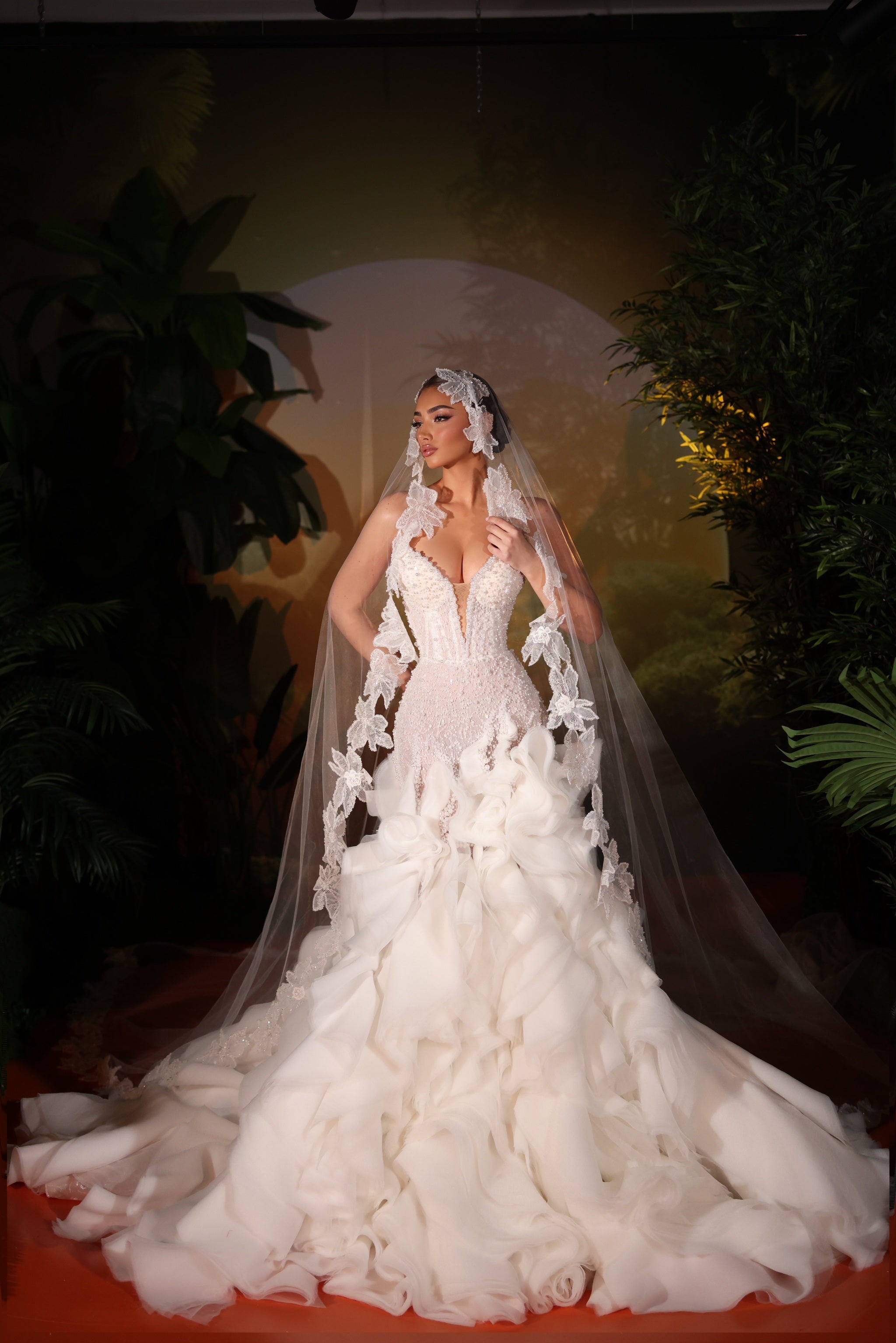 Erèlina - Layered Ruffle Gown