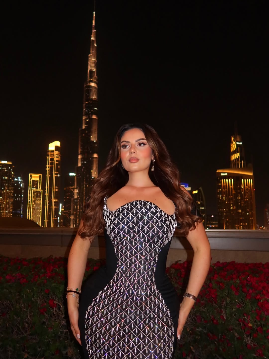 Ameria - Off shoulder fitted gown