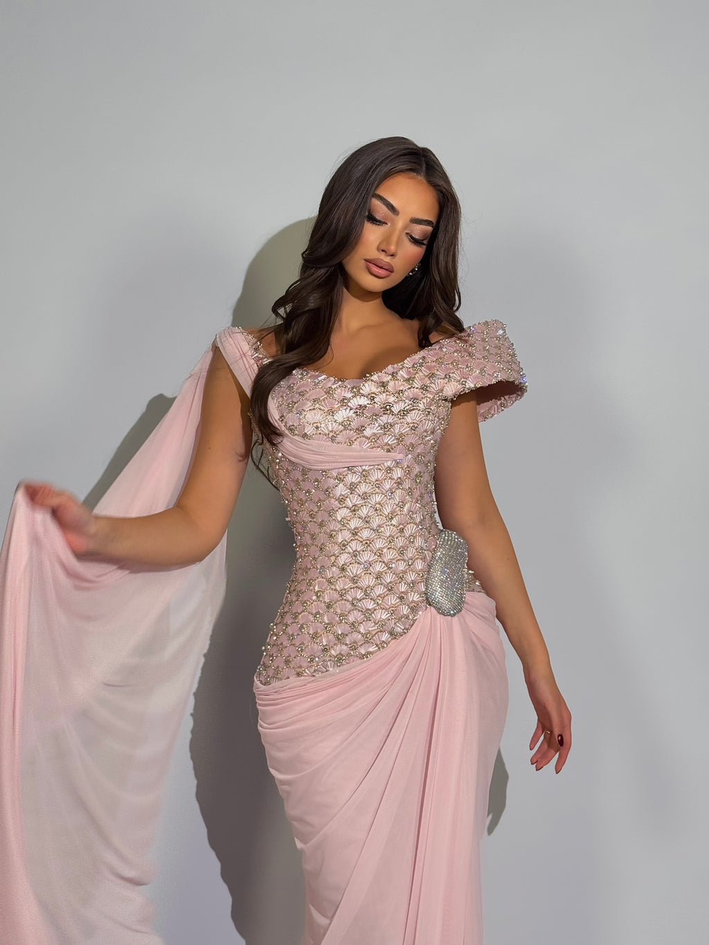 Azra - Draped Corset Gown