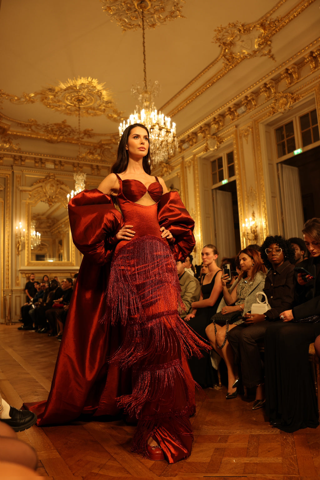 Dèlara - Fitted Gown with detachable cape