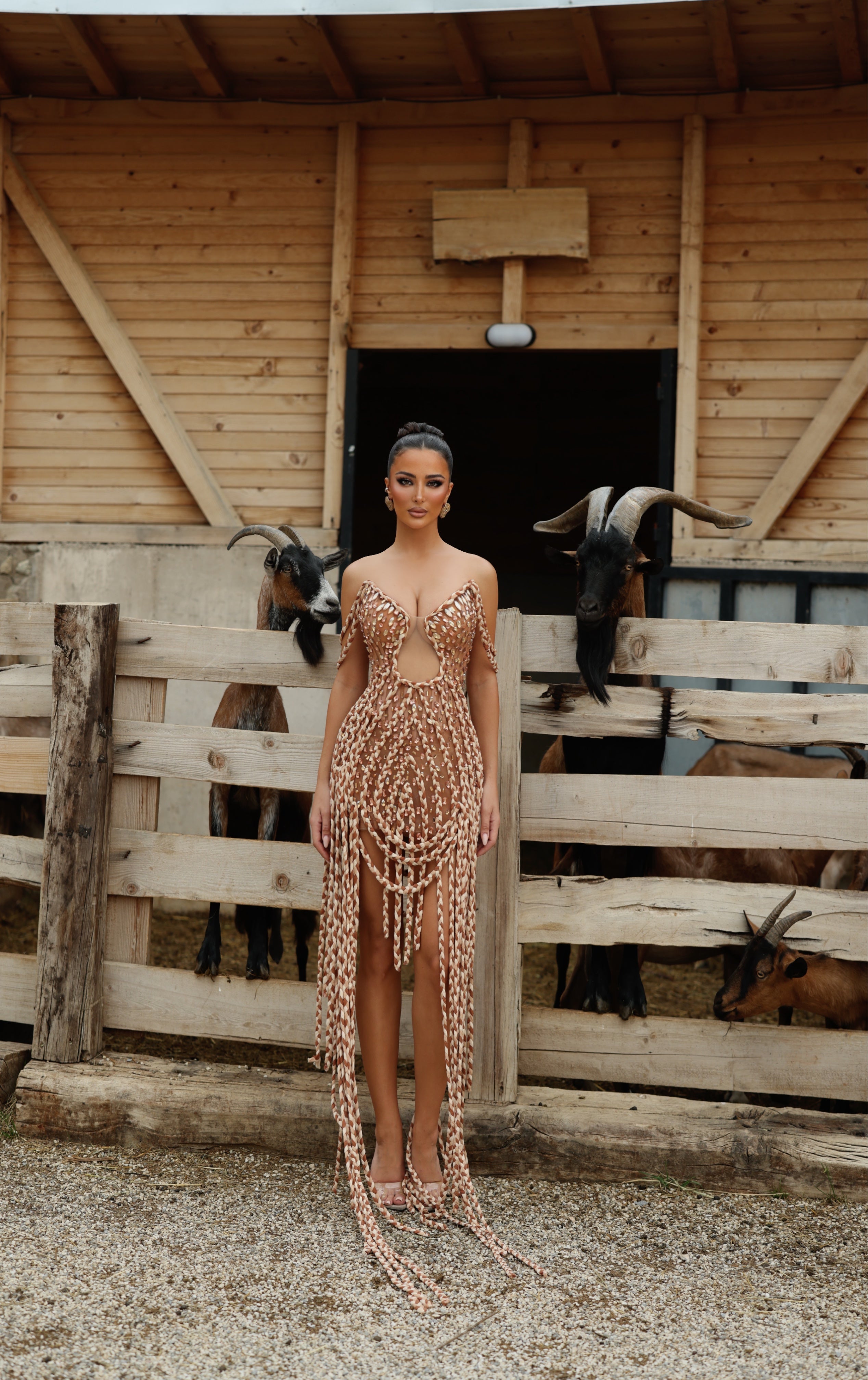Rilona - Braided Fringe Dress