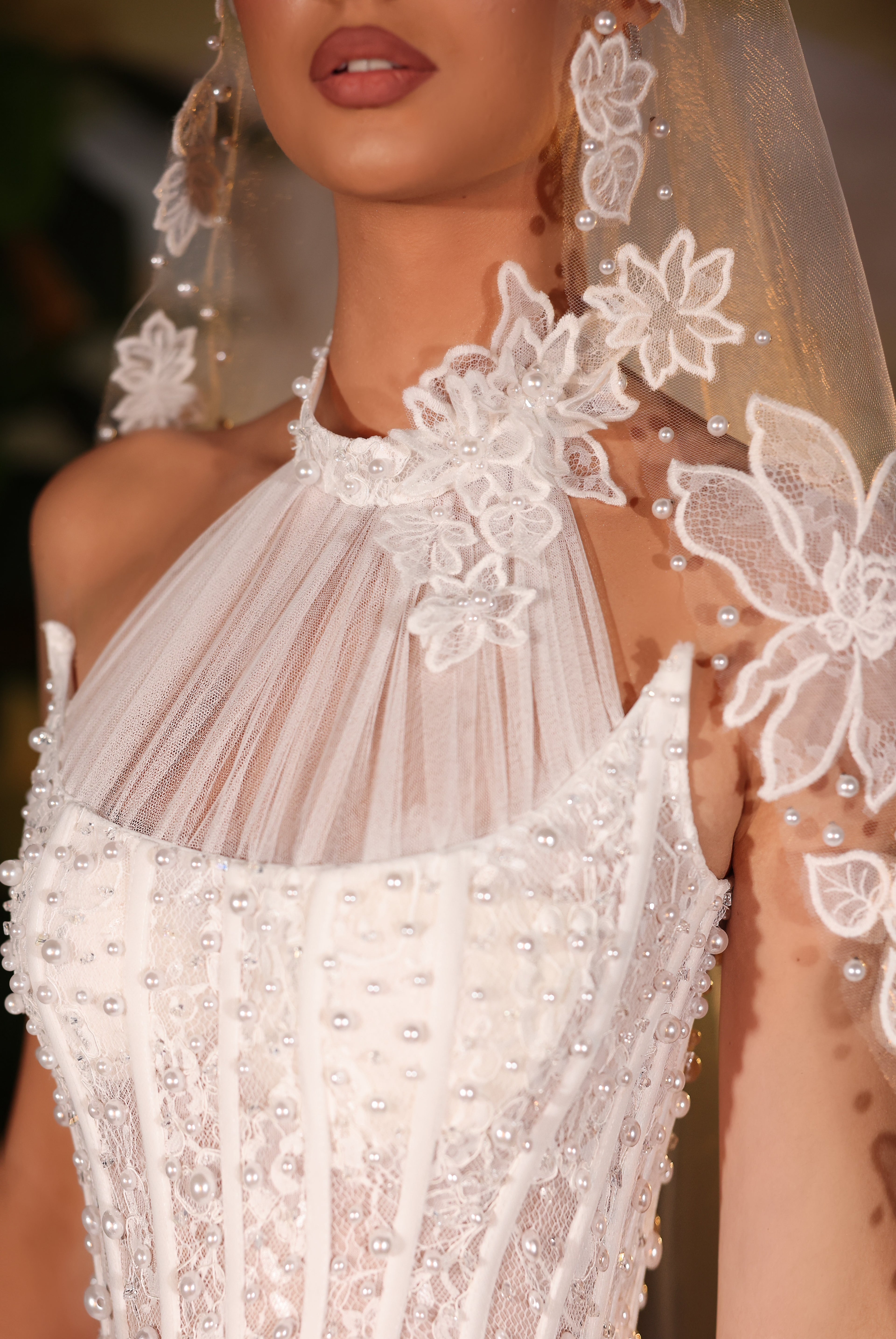 Averline - Halter Neck with Structured Corset Bodice