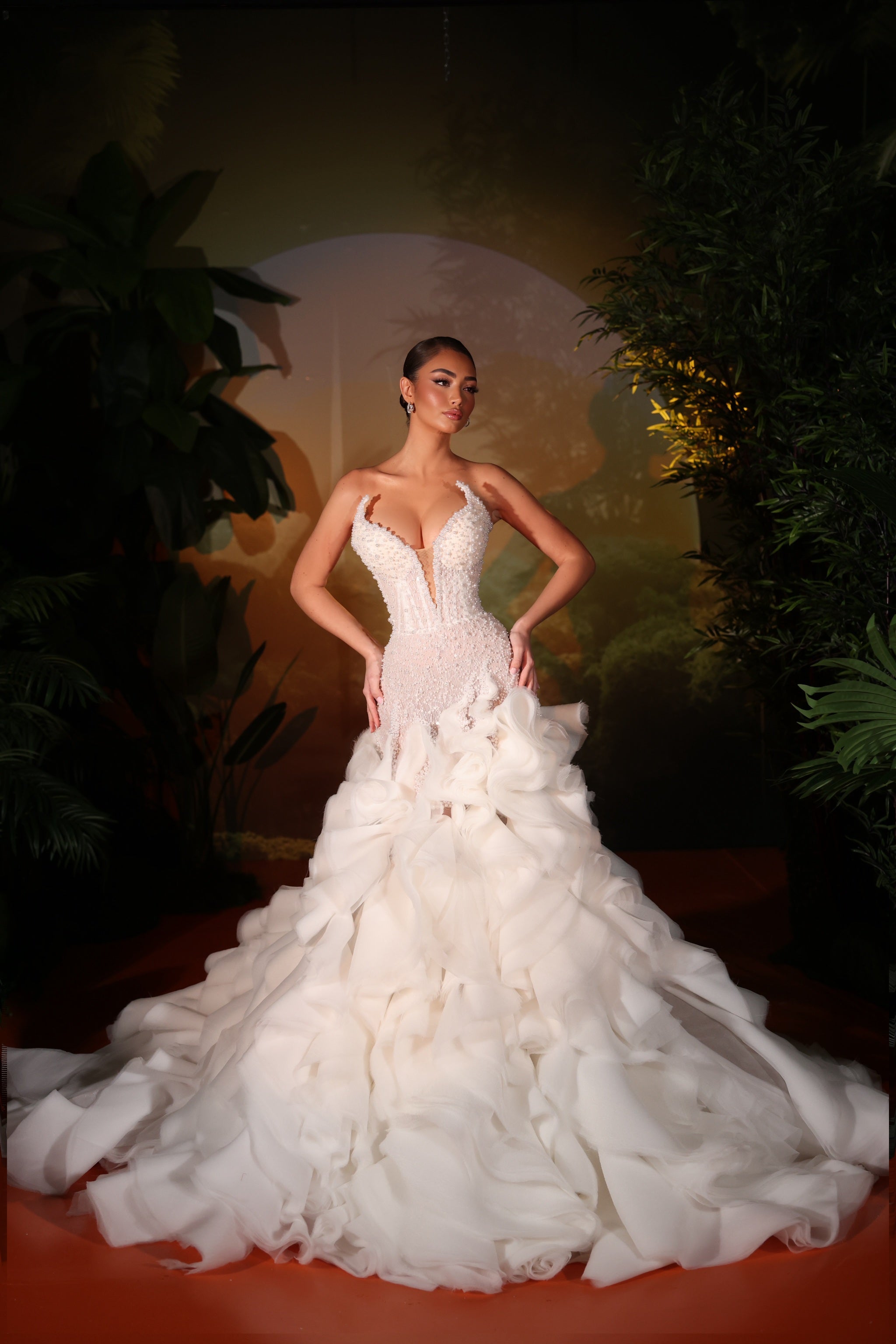 Erèlina - Layered Ruffle Gown