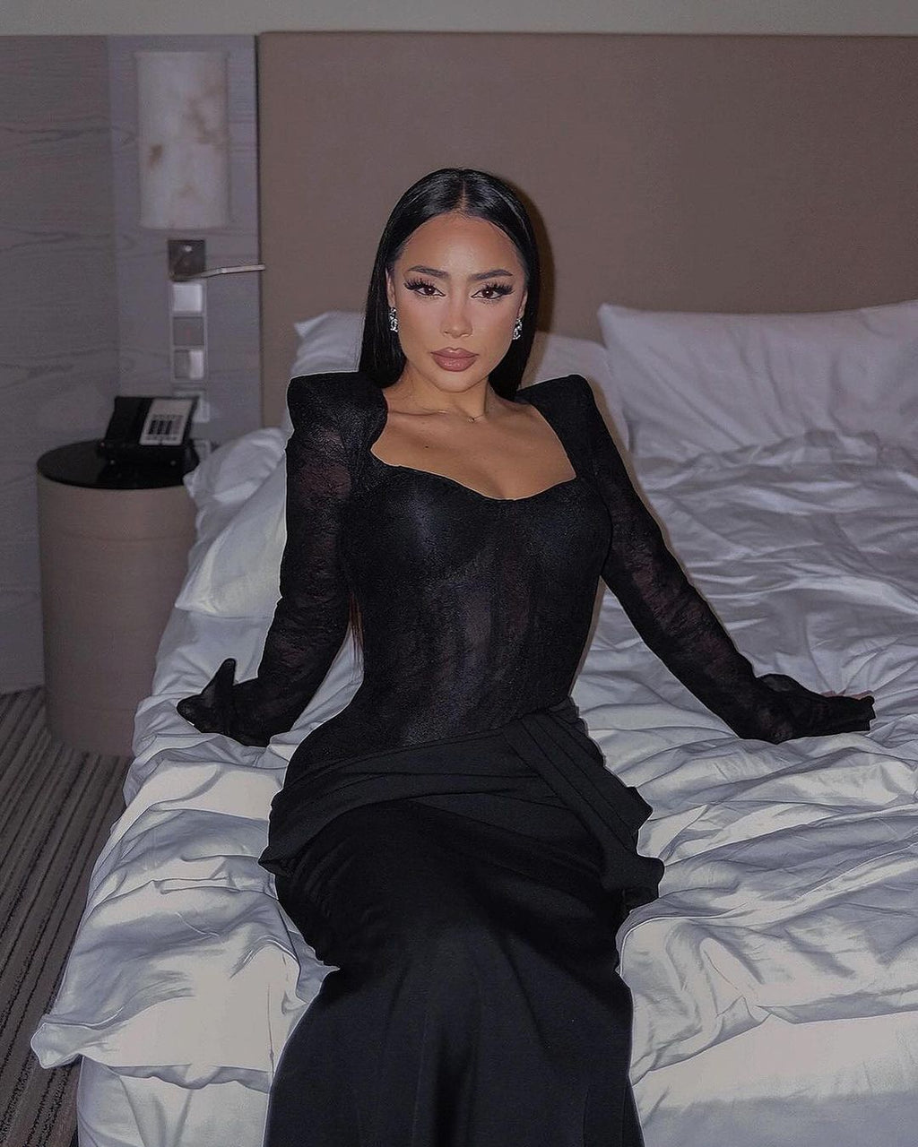 Dilara-Black Lace Dress