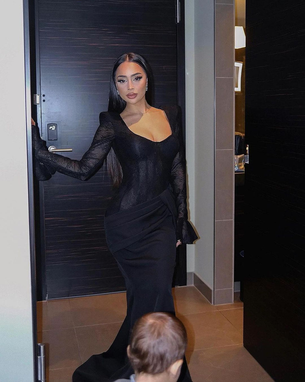 Dilara-Black Lace Dress