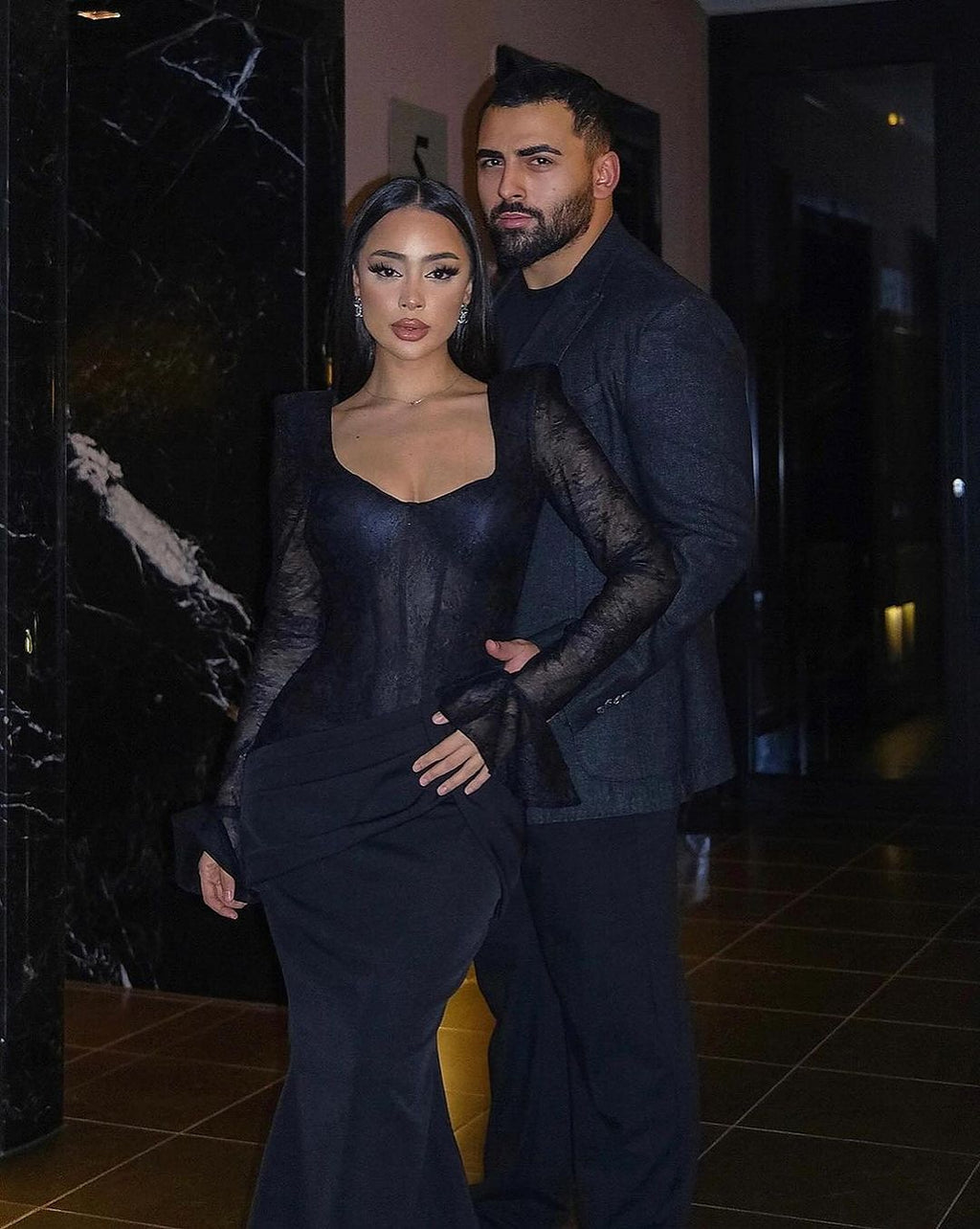 Dilara-Black Lace Dress