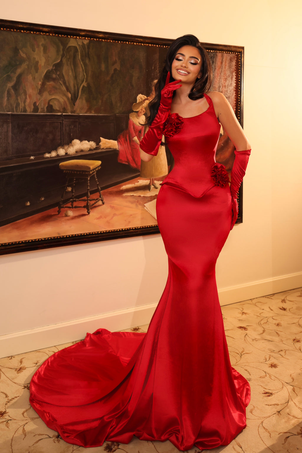 Doana - Floral Mermaid Gown