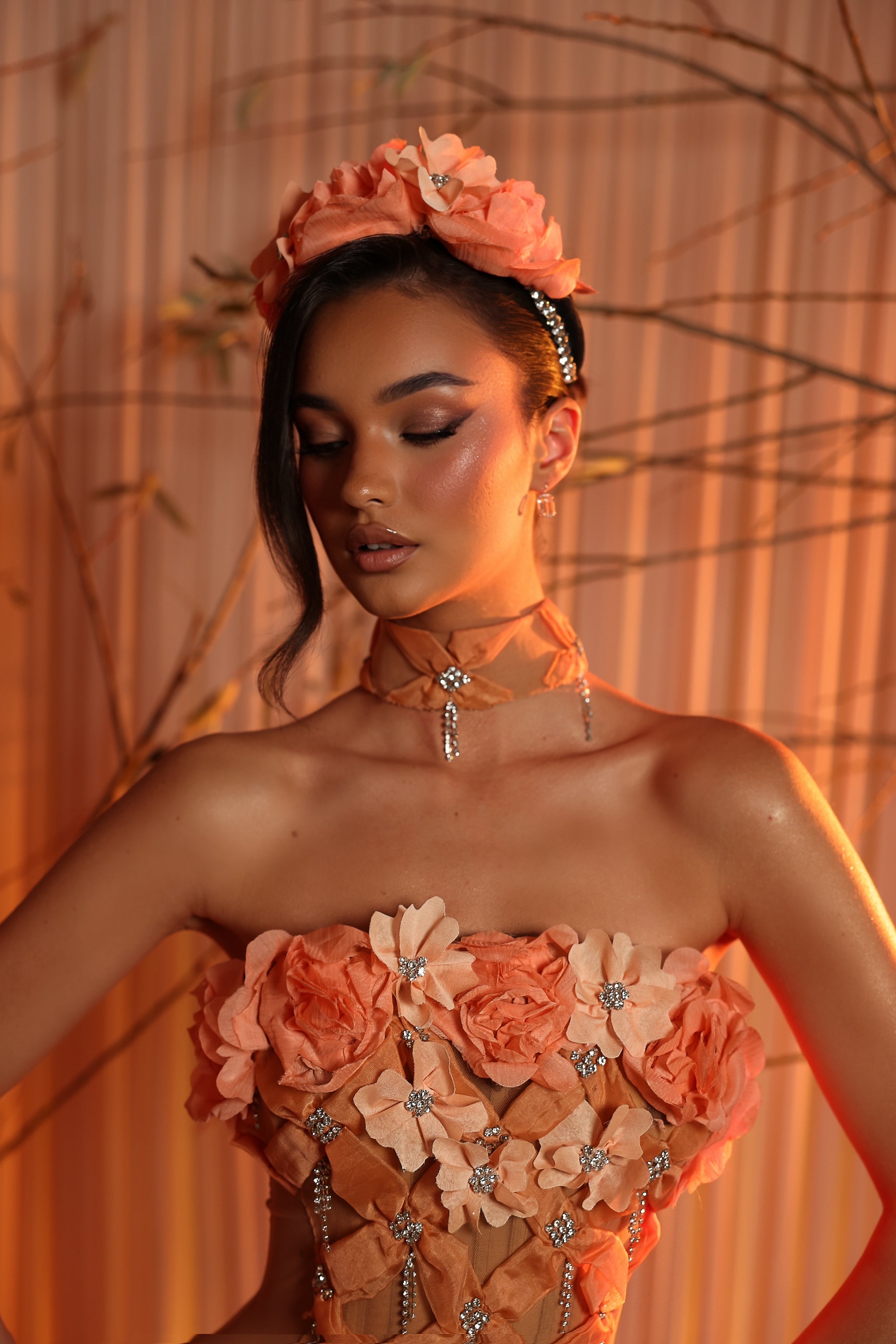 Araya - Floral Mermaid Gown