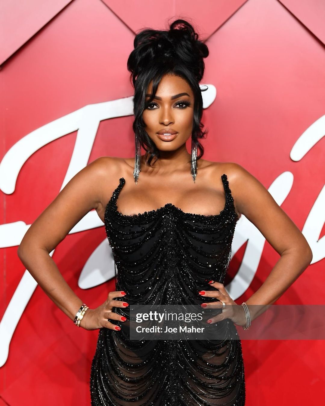 LESA MILAN - Black strapless dress