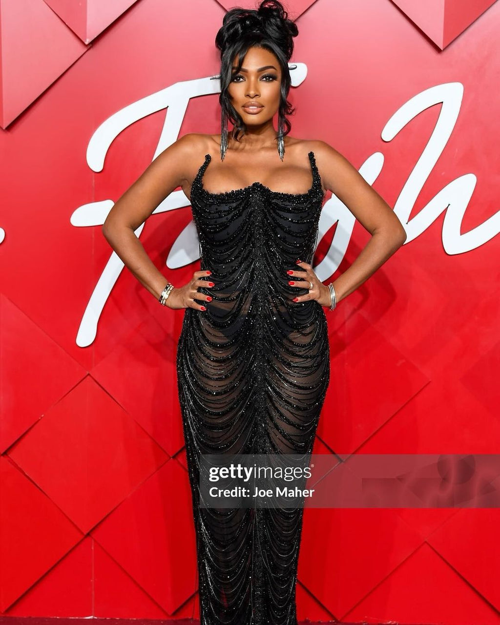 LESA MILAN - Black strapless dress