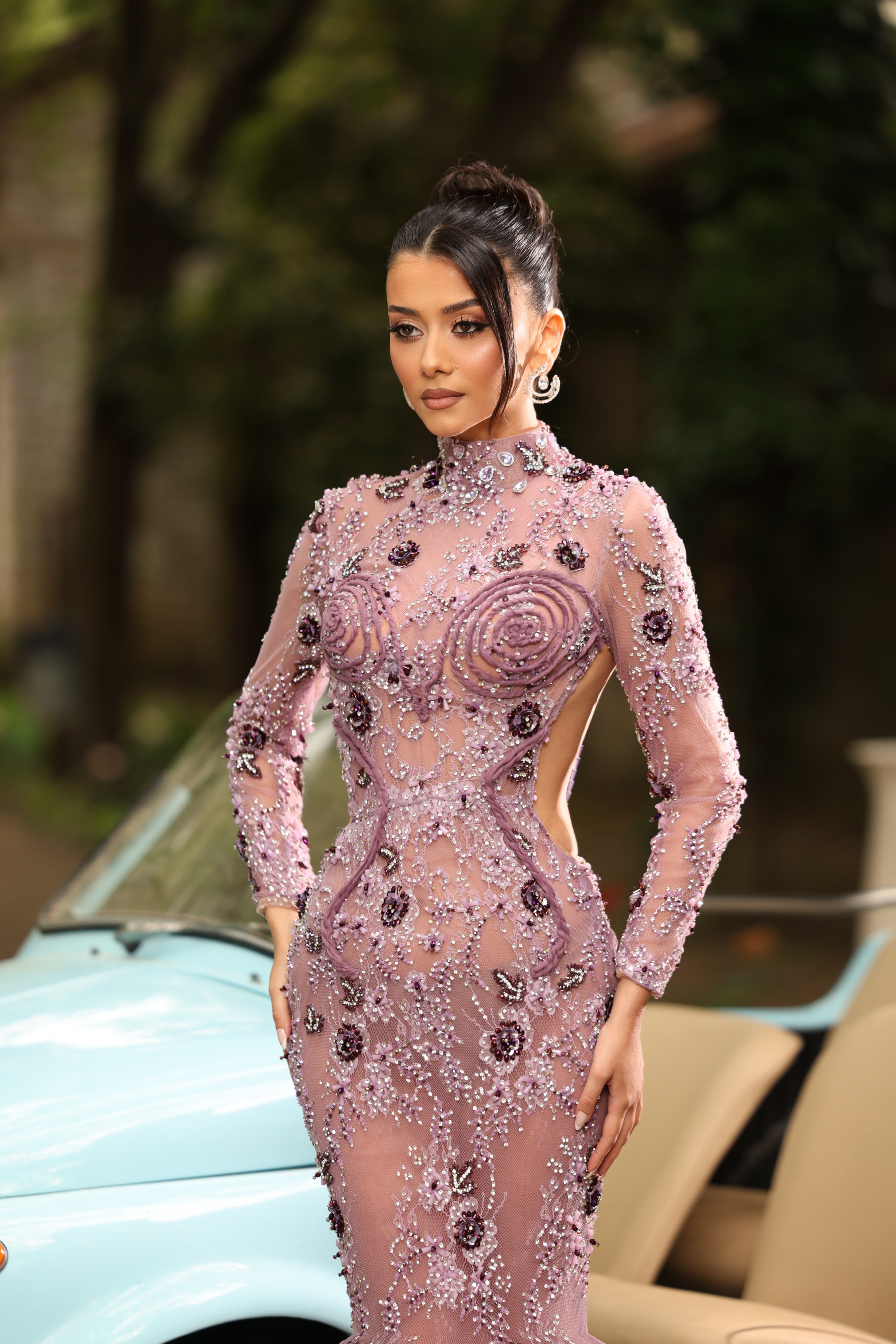 Camila - Open Back Embellished Mermaid Gown