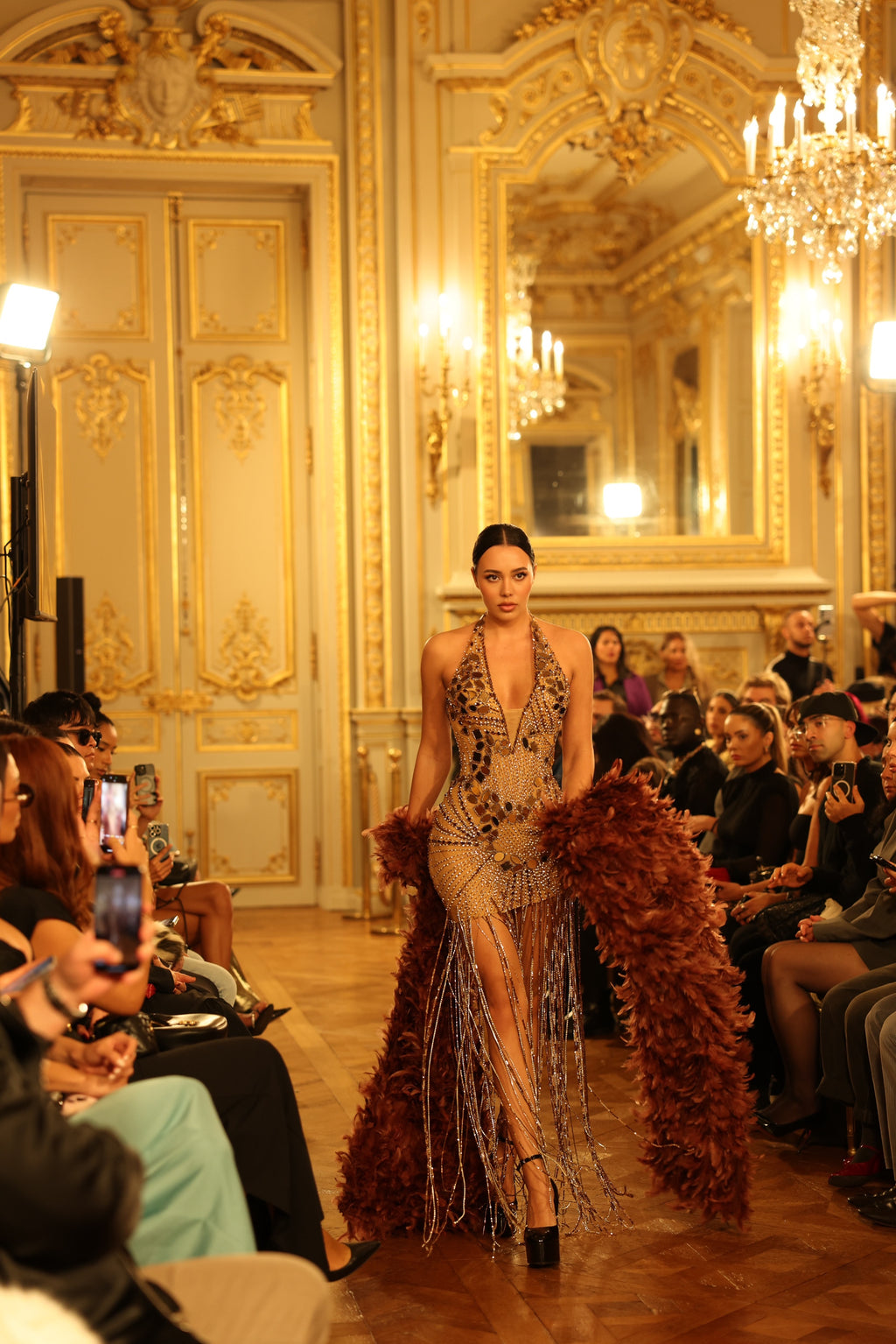 Mia - Short Beaded Halter Dress