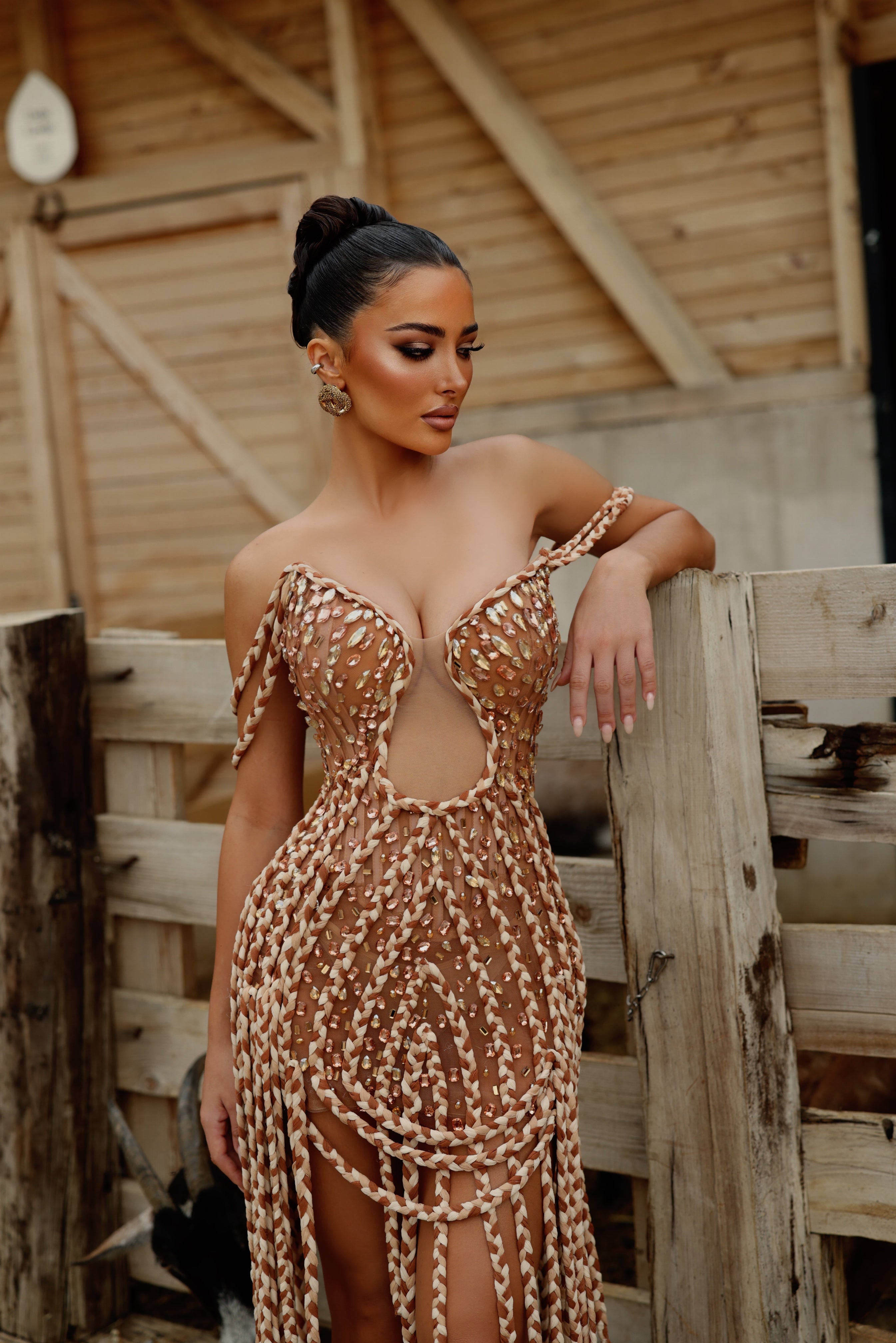 Rilona - Braided Fringe Dress