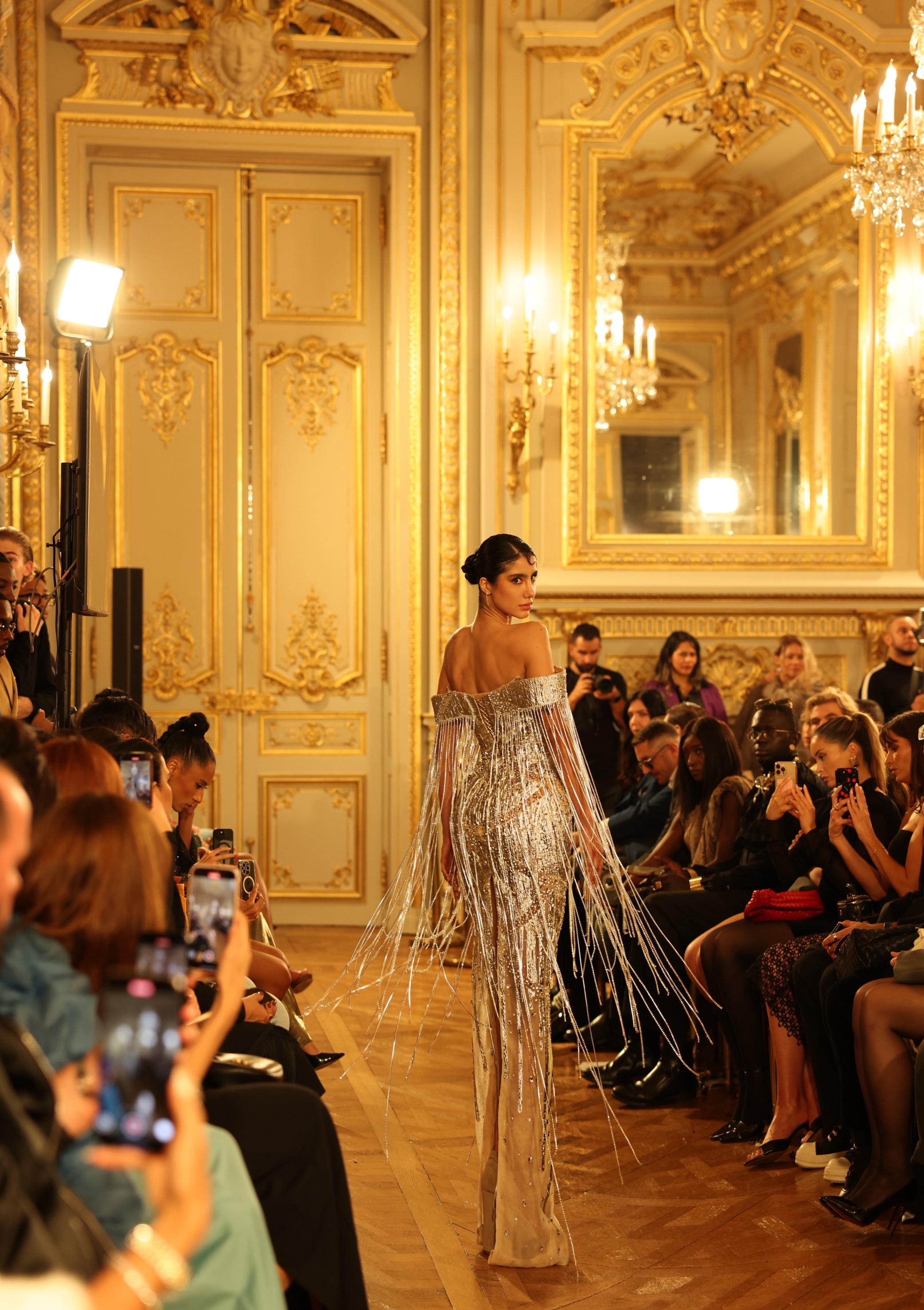 Noelia - Crystal Fringe Gown