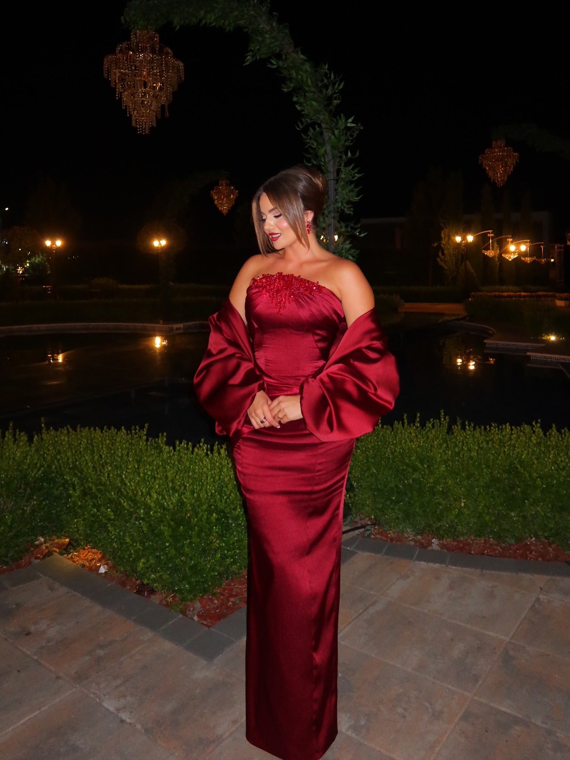 Madèrgona - Crystal Neck Mermaid Gown