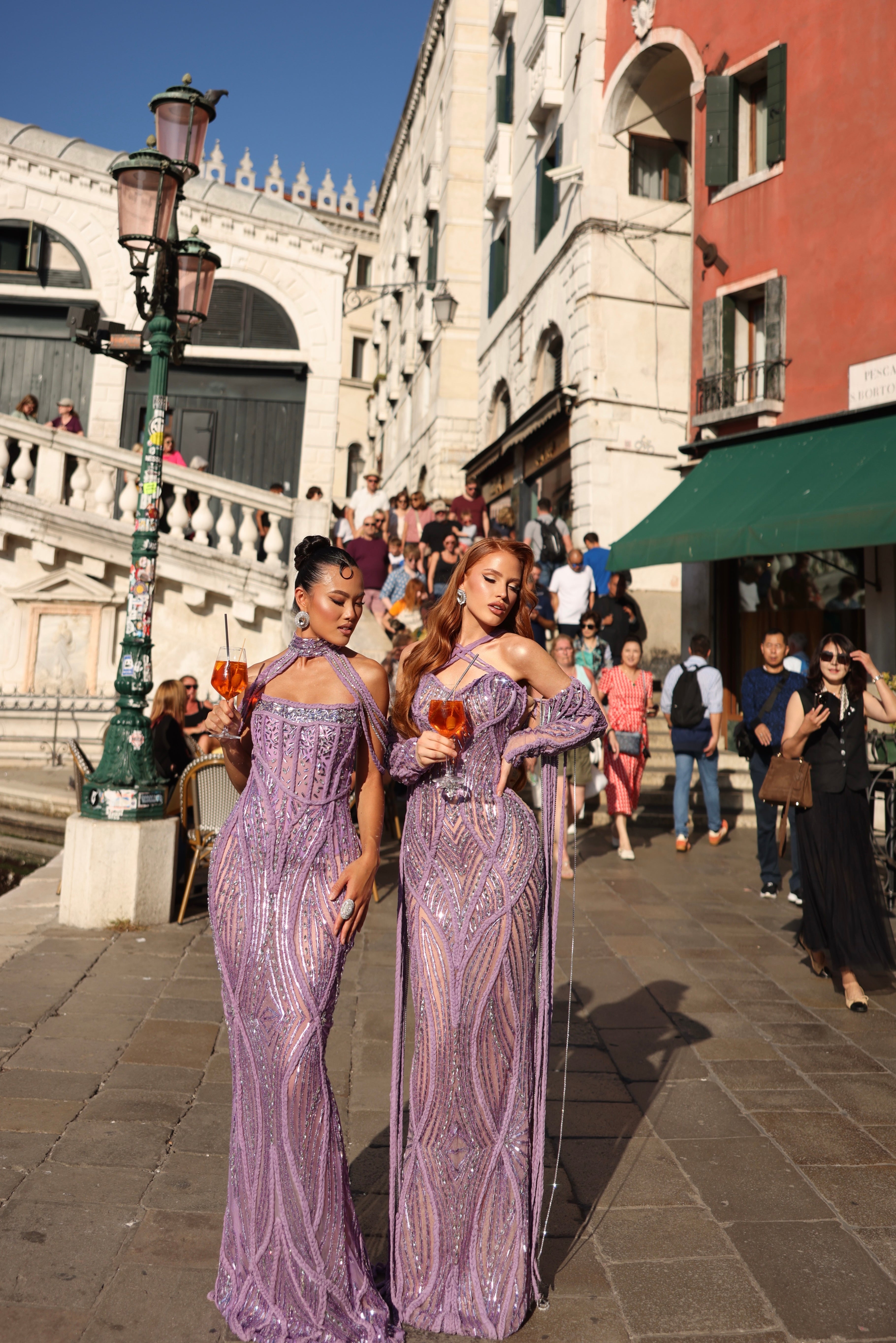Ronita - Braided Gown with Crystal Collar