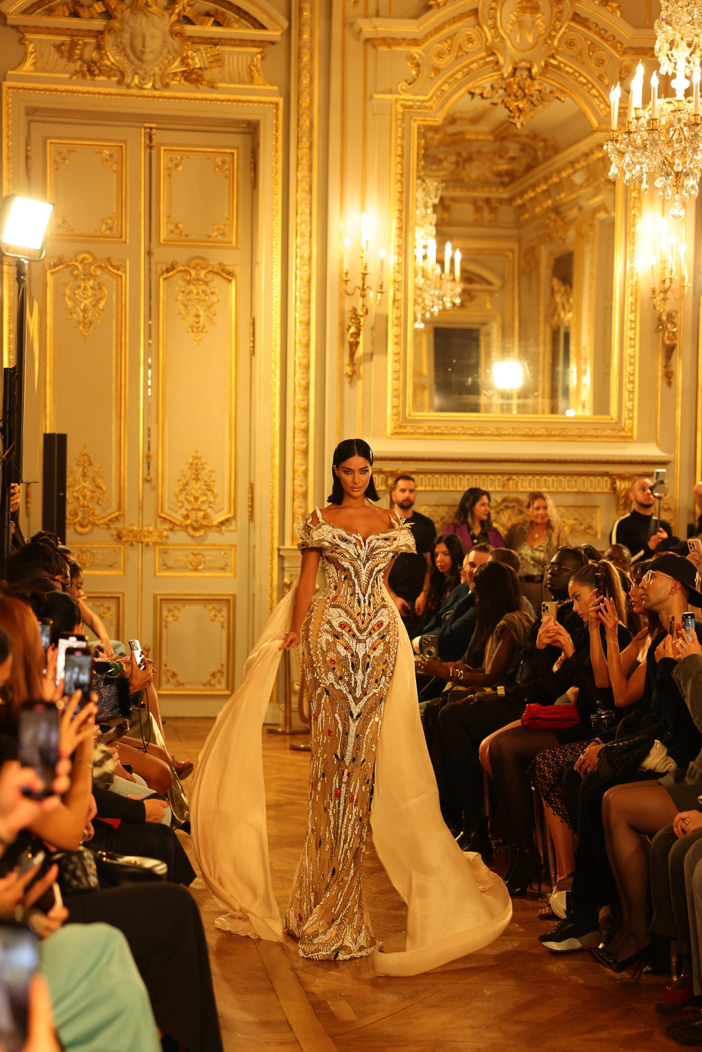 Soleia - Off Shoulder Embellished Dress