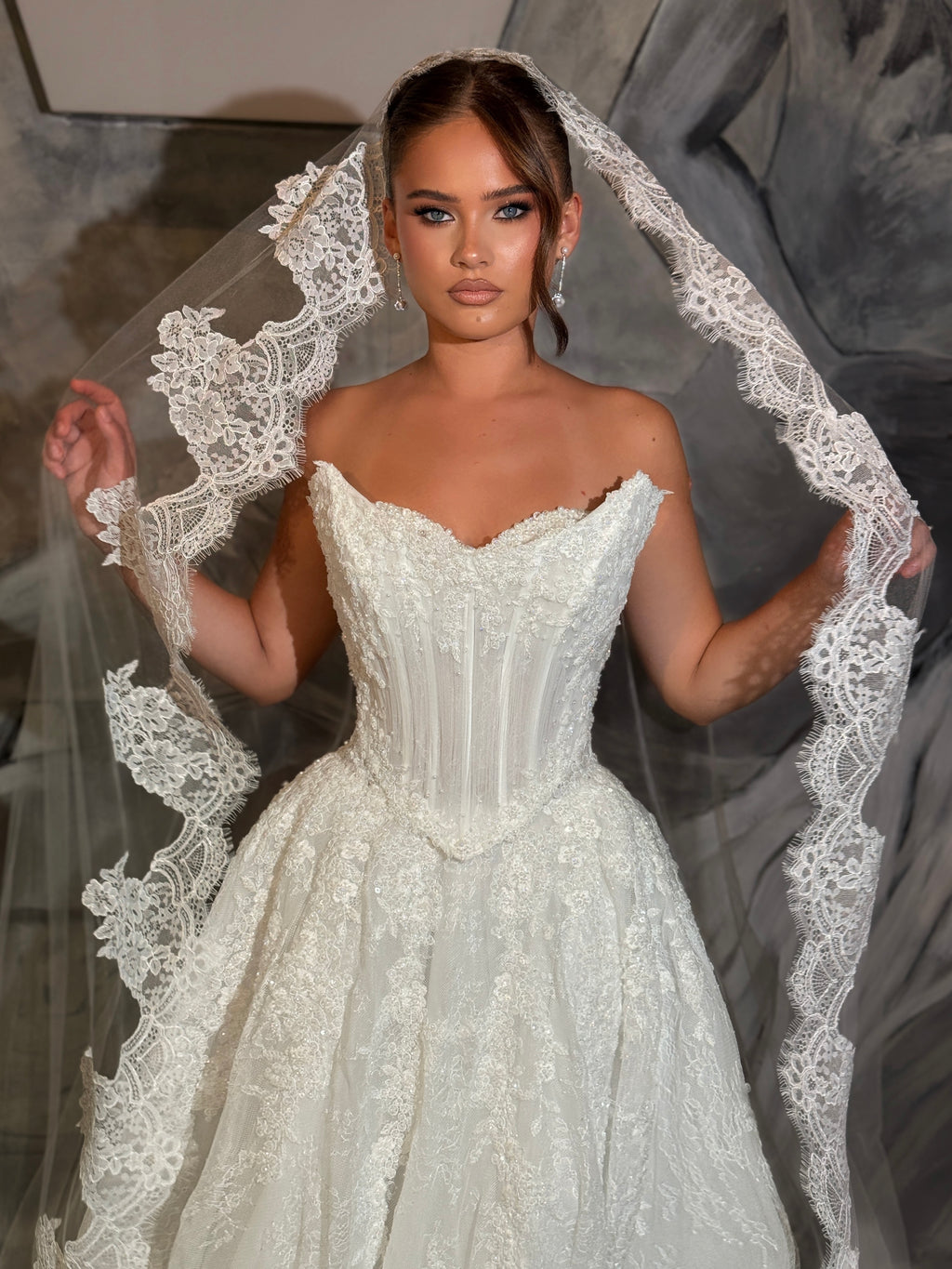 Liorena - Lace A line bridal gown