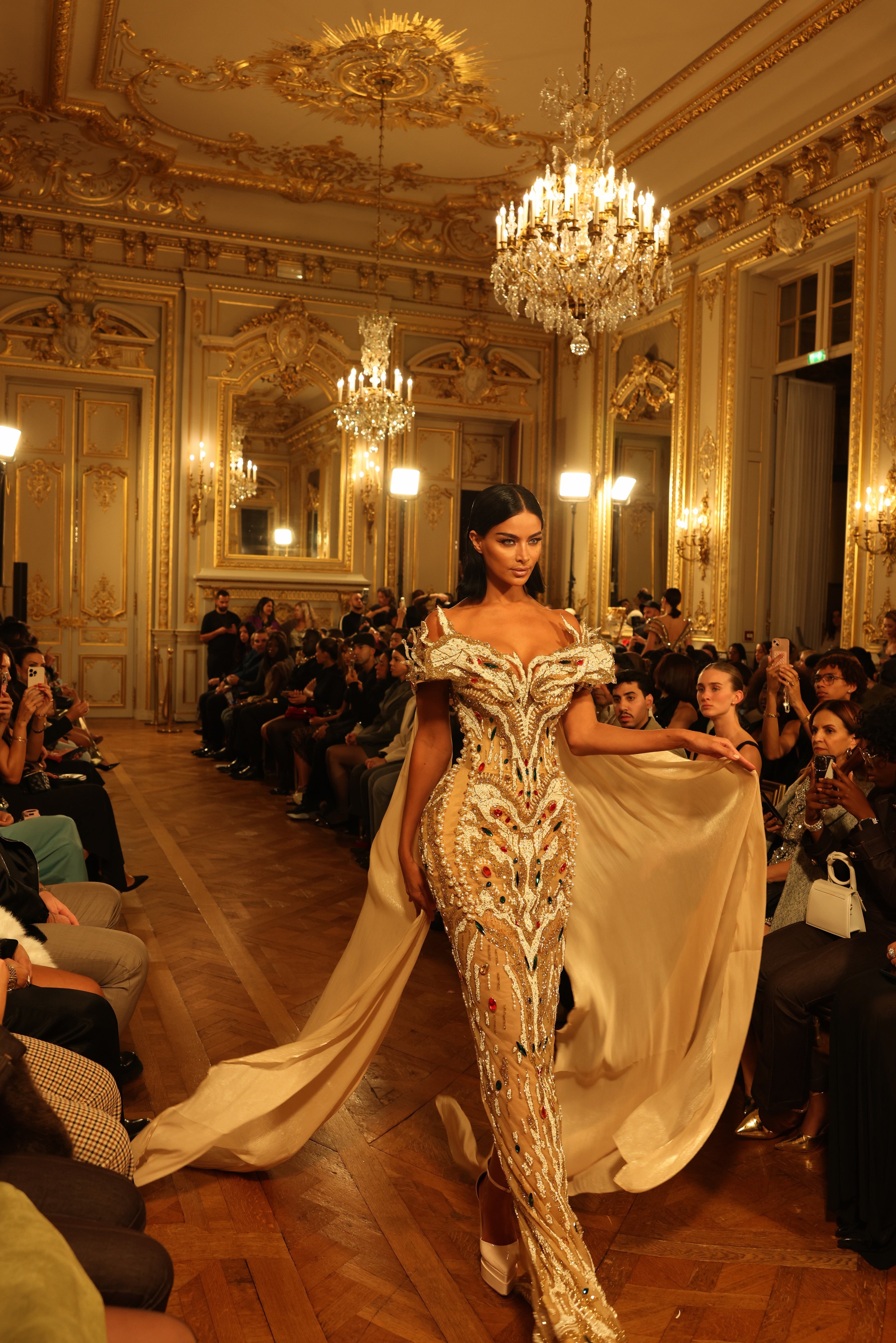 Soleia - Off Shoulder Embellished Dress