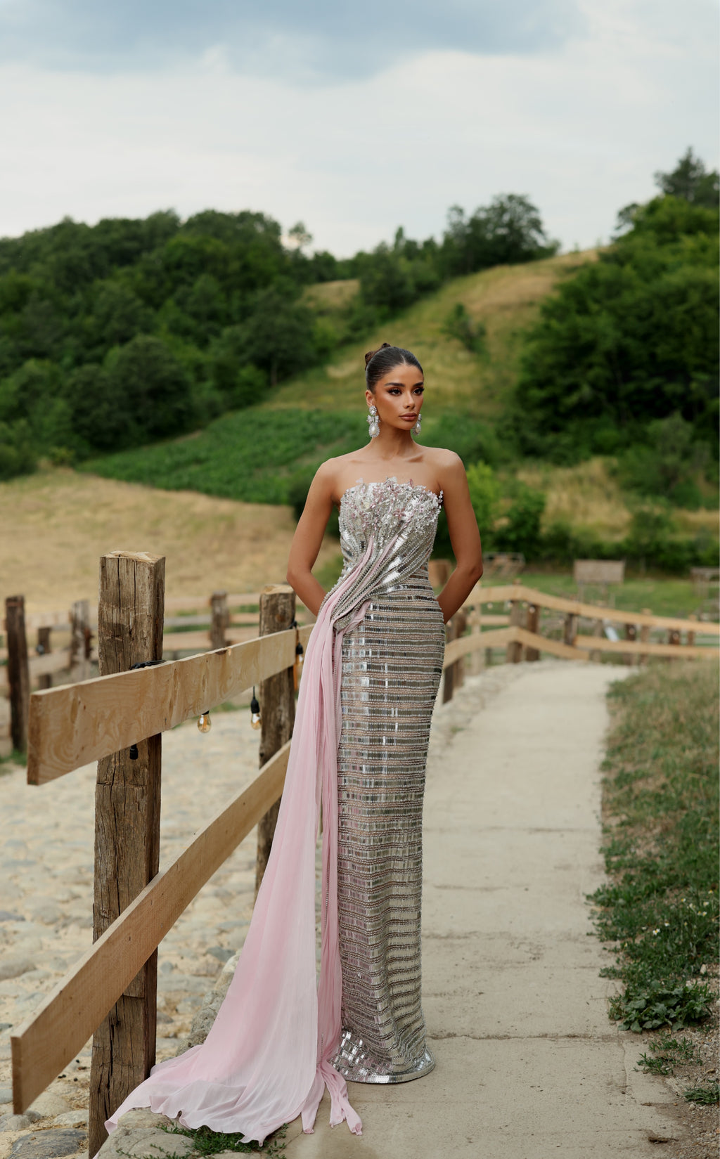 Eliette - 3D Floral Bodice Gown