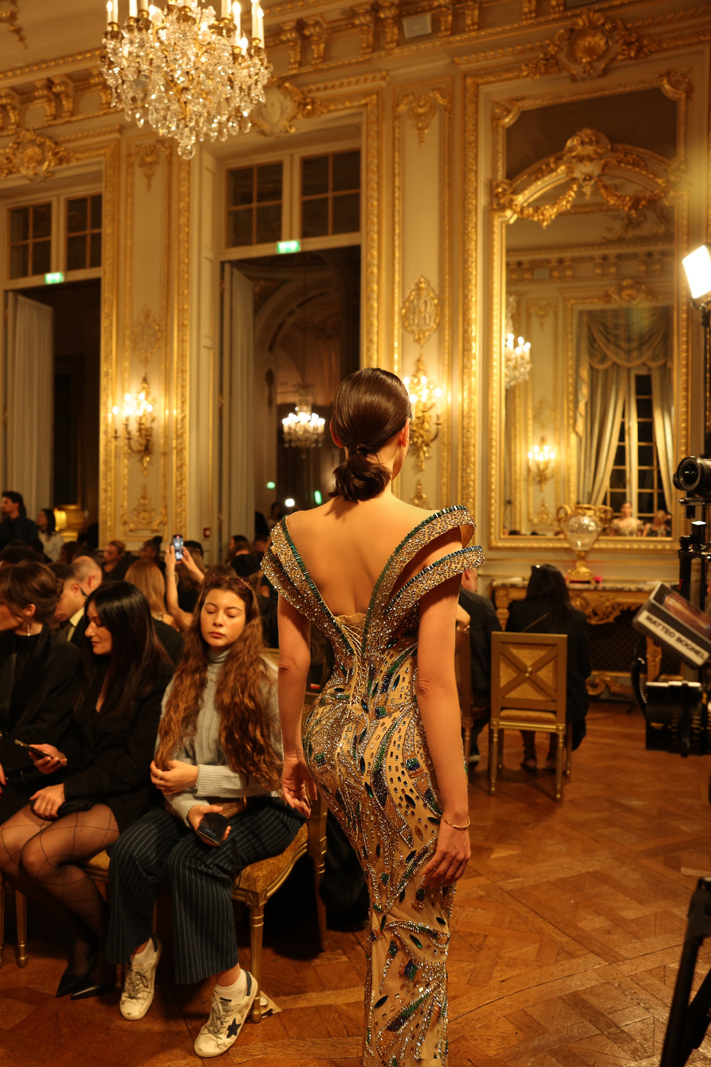 Bèrniela - Off Shoulder Beaded Gown