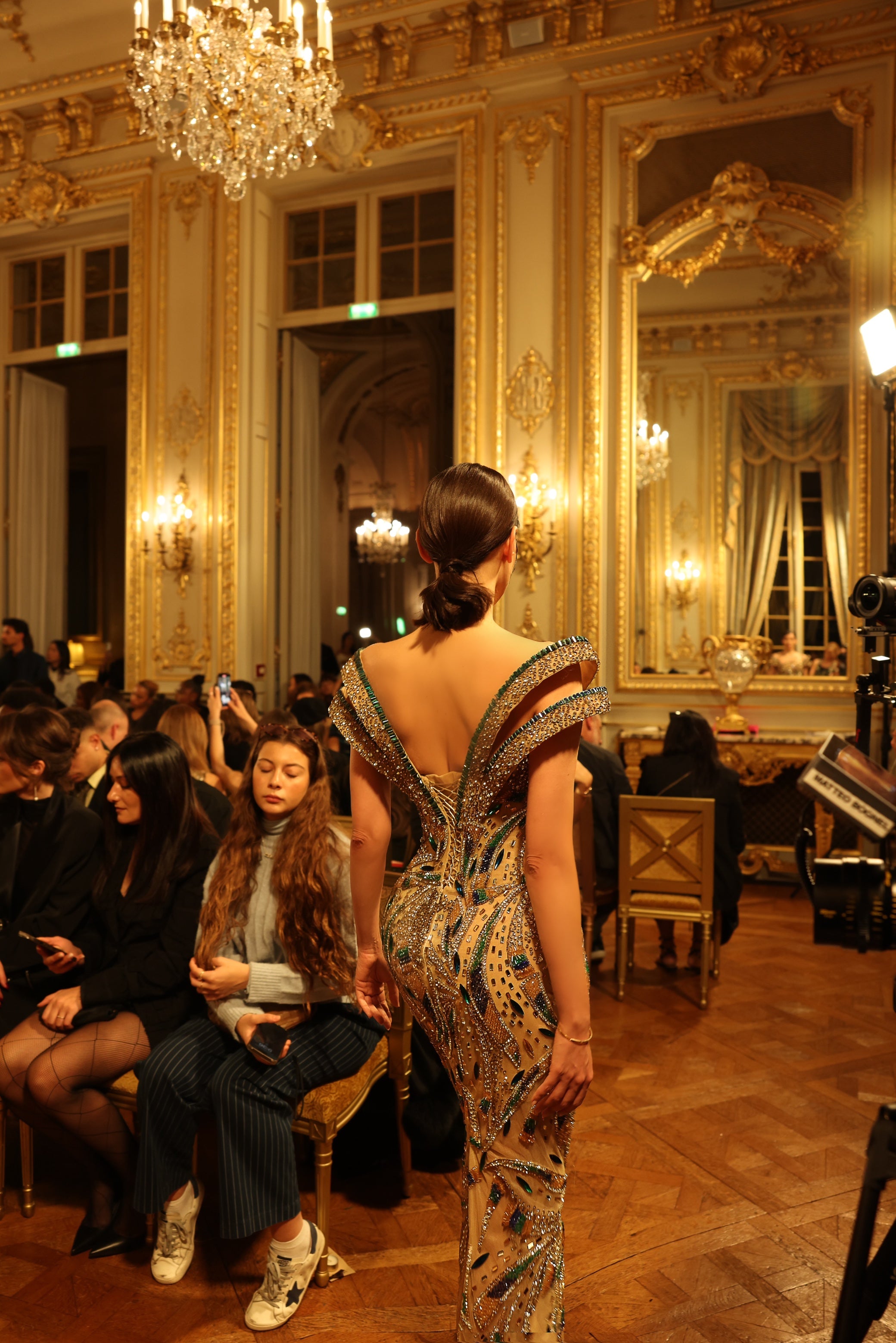 Bèrniela - Off Shoulder Beaded Gown