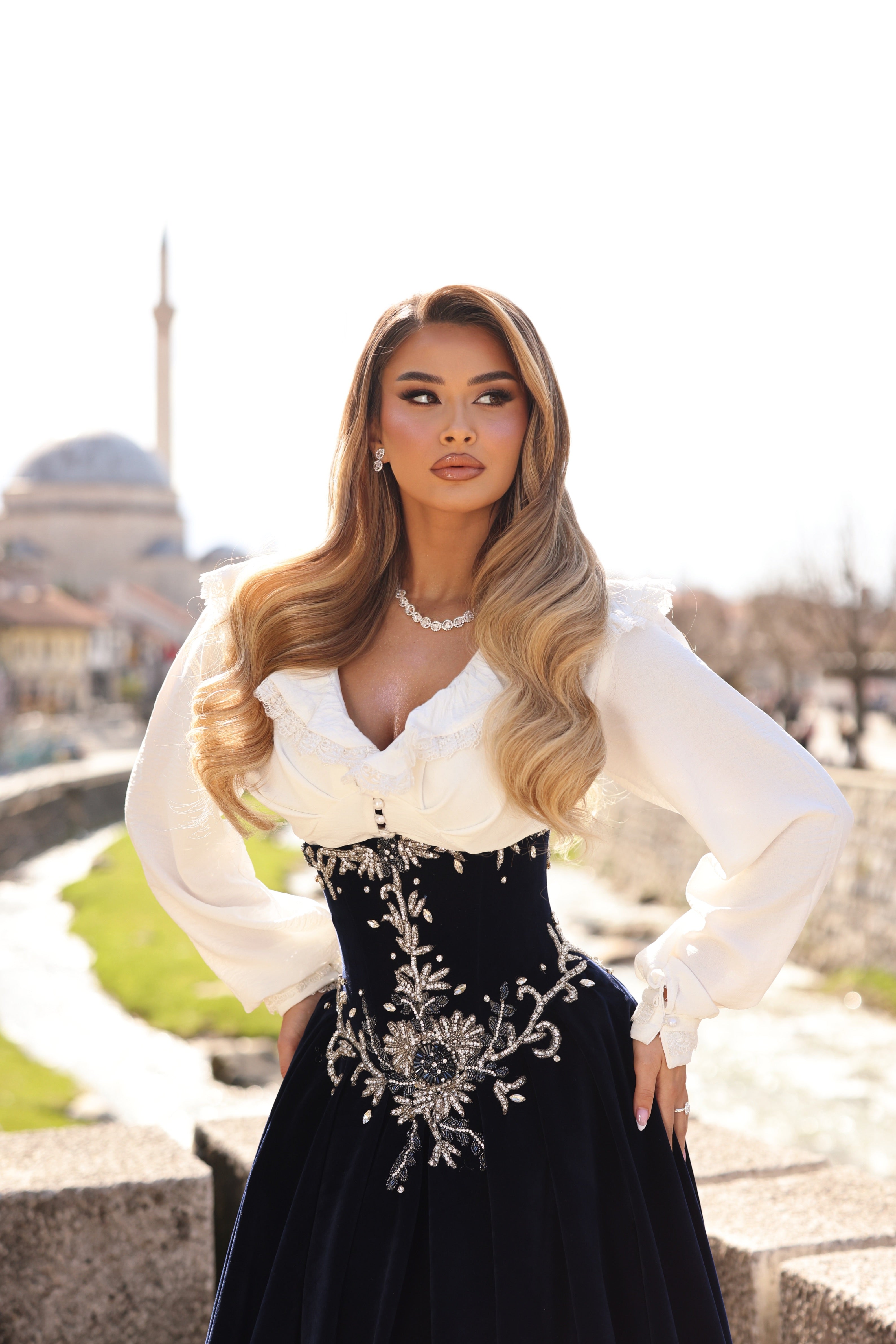 Besa - Embroidered Gown