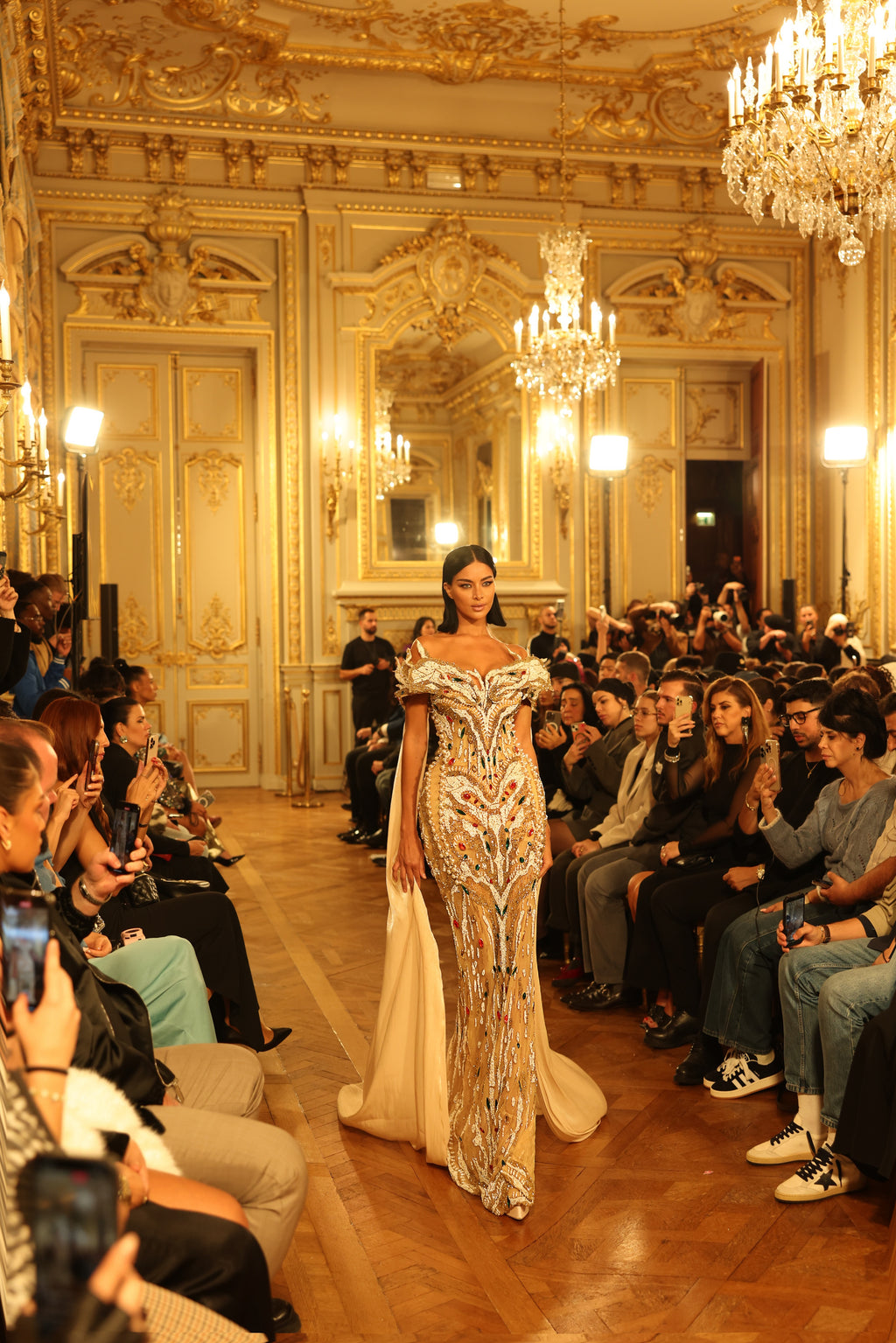 Soleia - Off Shoulder Embellished Dress