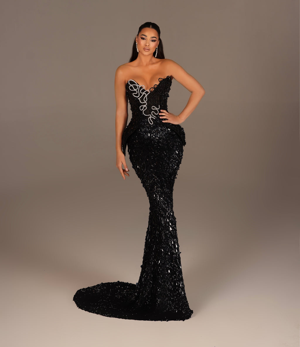 Rosè - Strapless Mermaid Gown