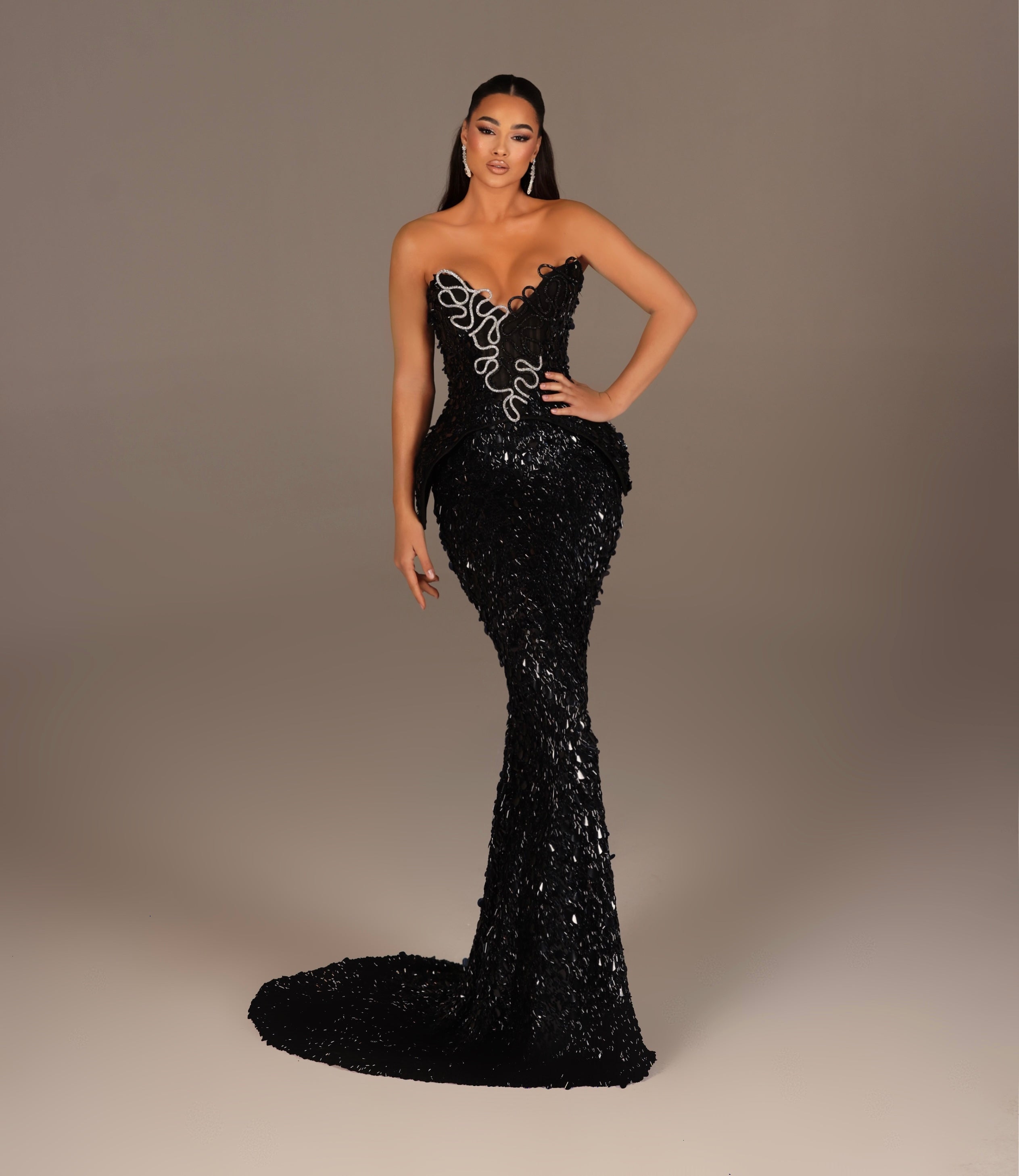 Rosè - Strapless Mermaid Gown