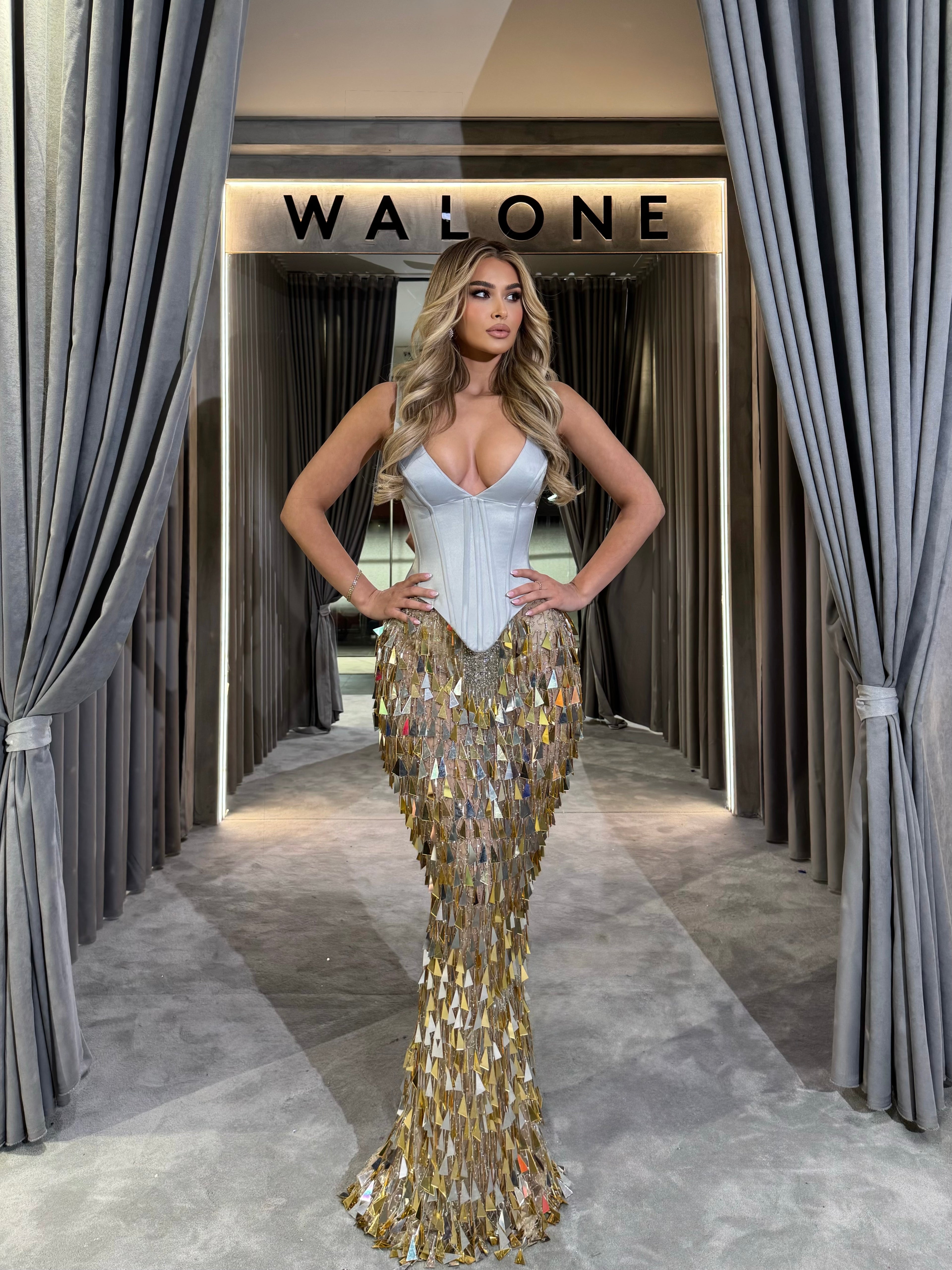 Golden Shard Corset Gown