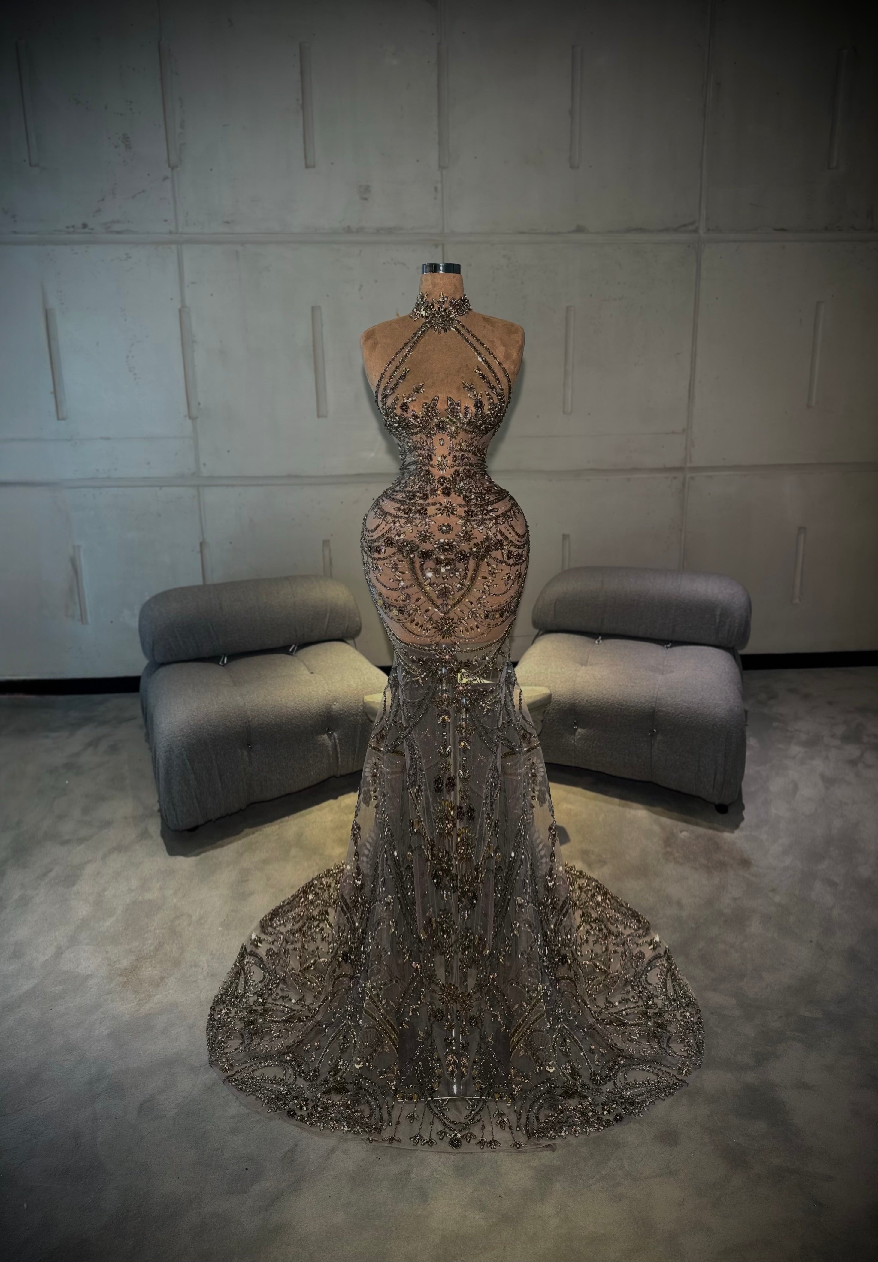 Kiara - Crystal Embellished Gown