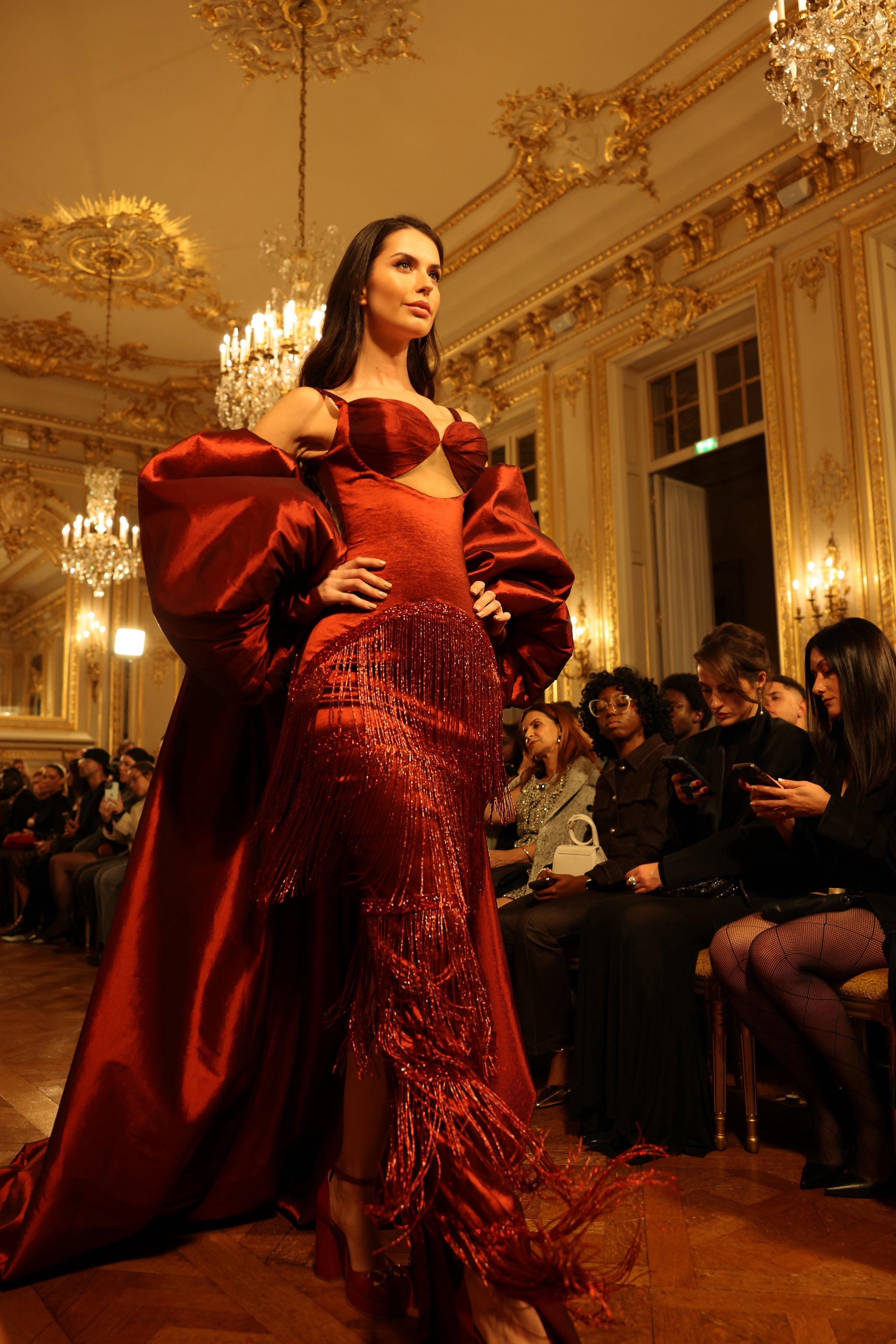 Dèlara - Fitted Gown with detachable cape