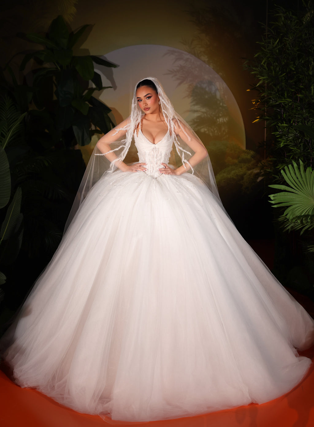 Lariána - Pearl Tulle Ballgown