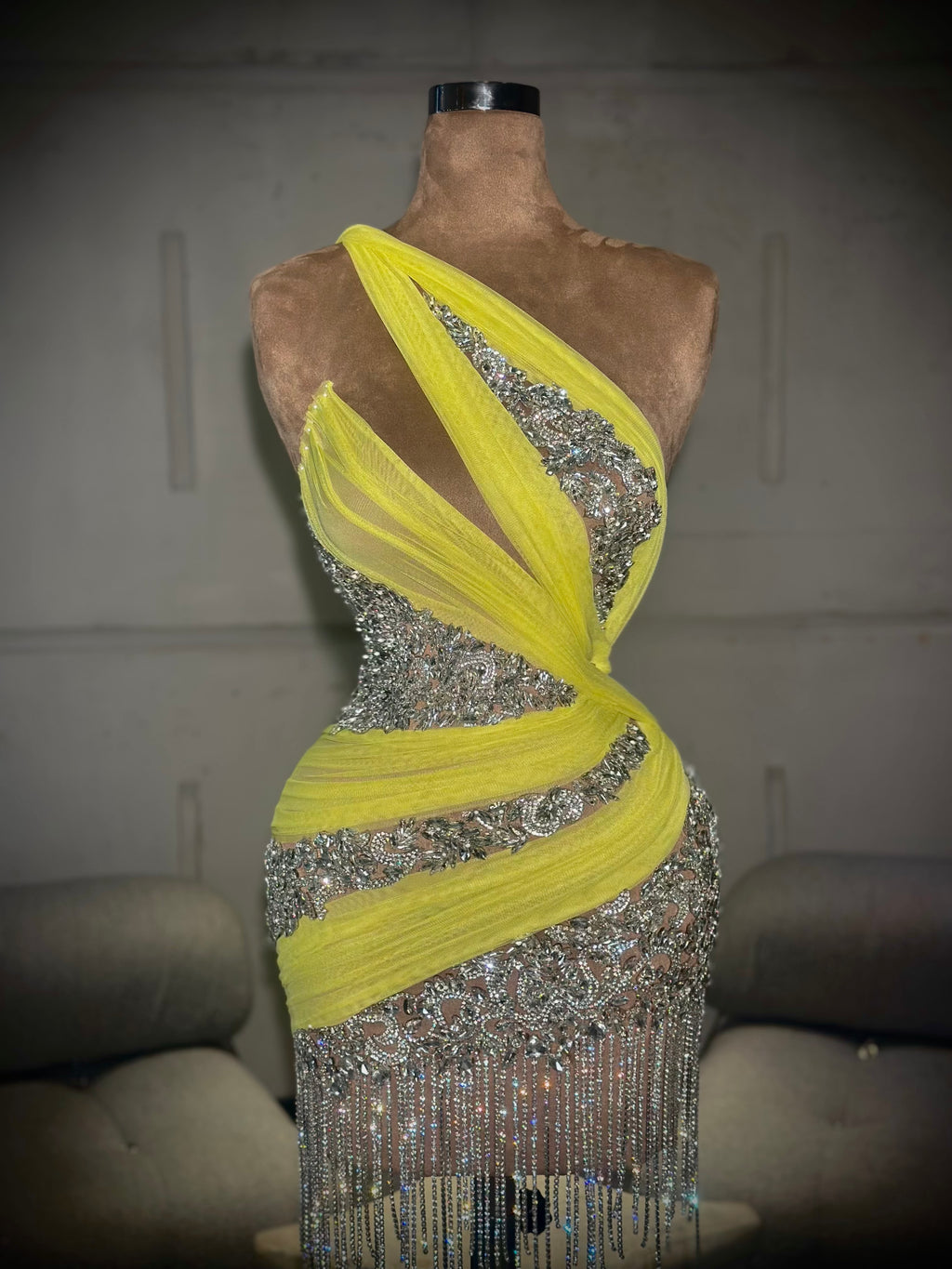 Amla - Crystal Mini Dress