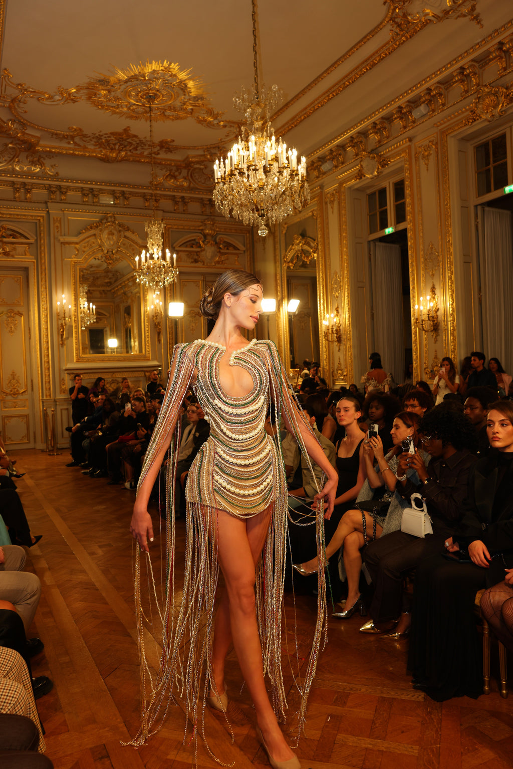 Arlianna - Crystal Fringed Dress