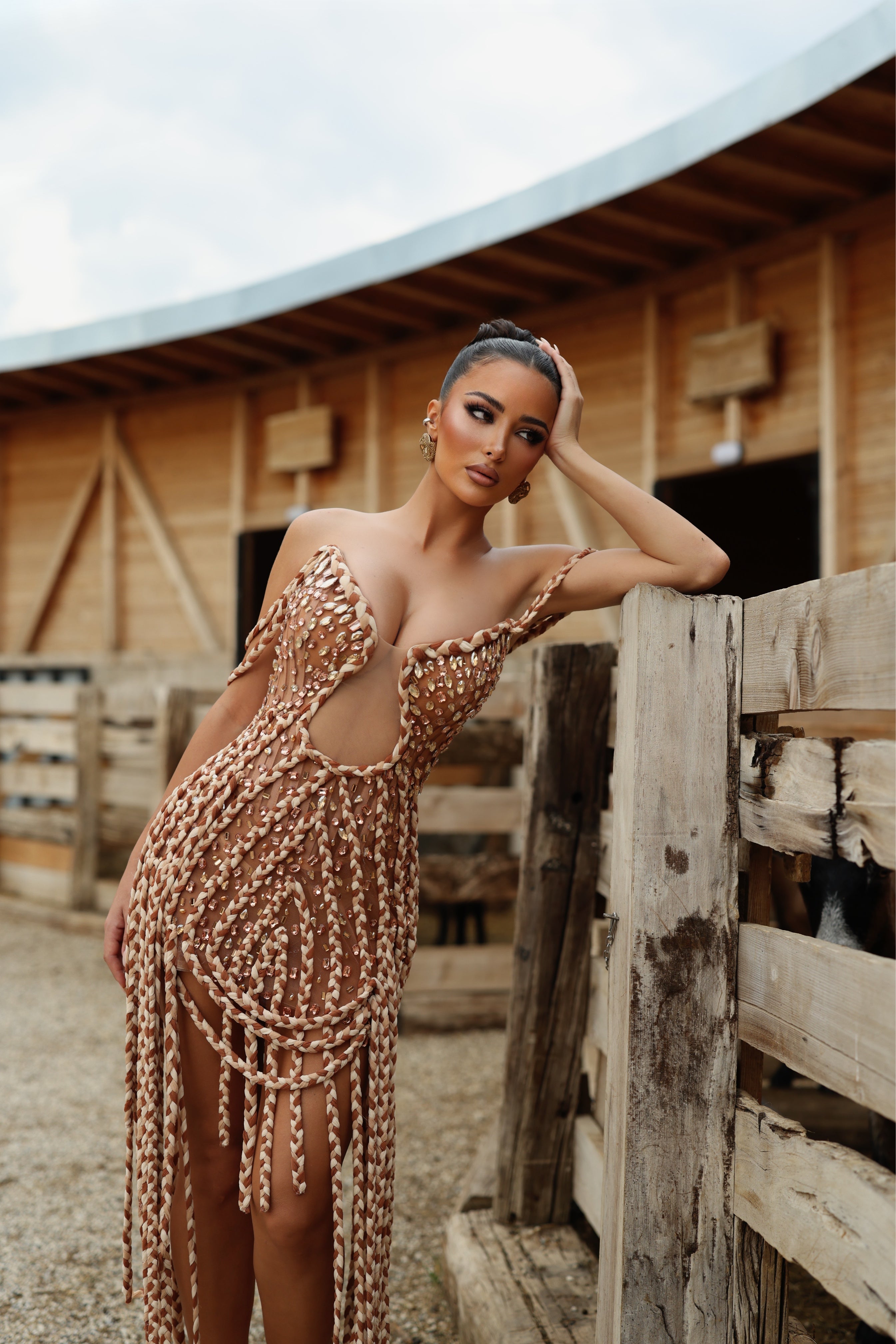 Rilona - Braided Fringe Dress