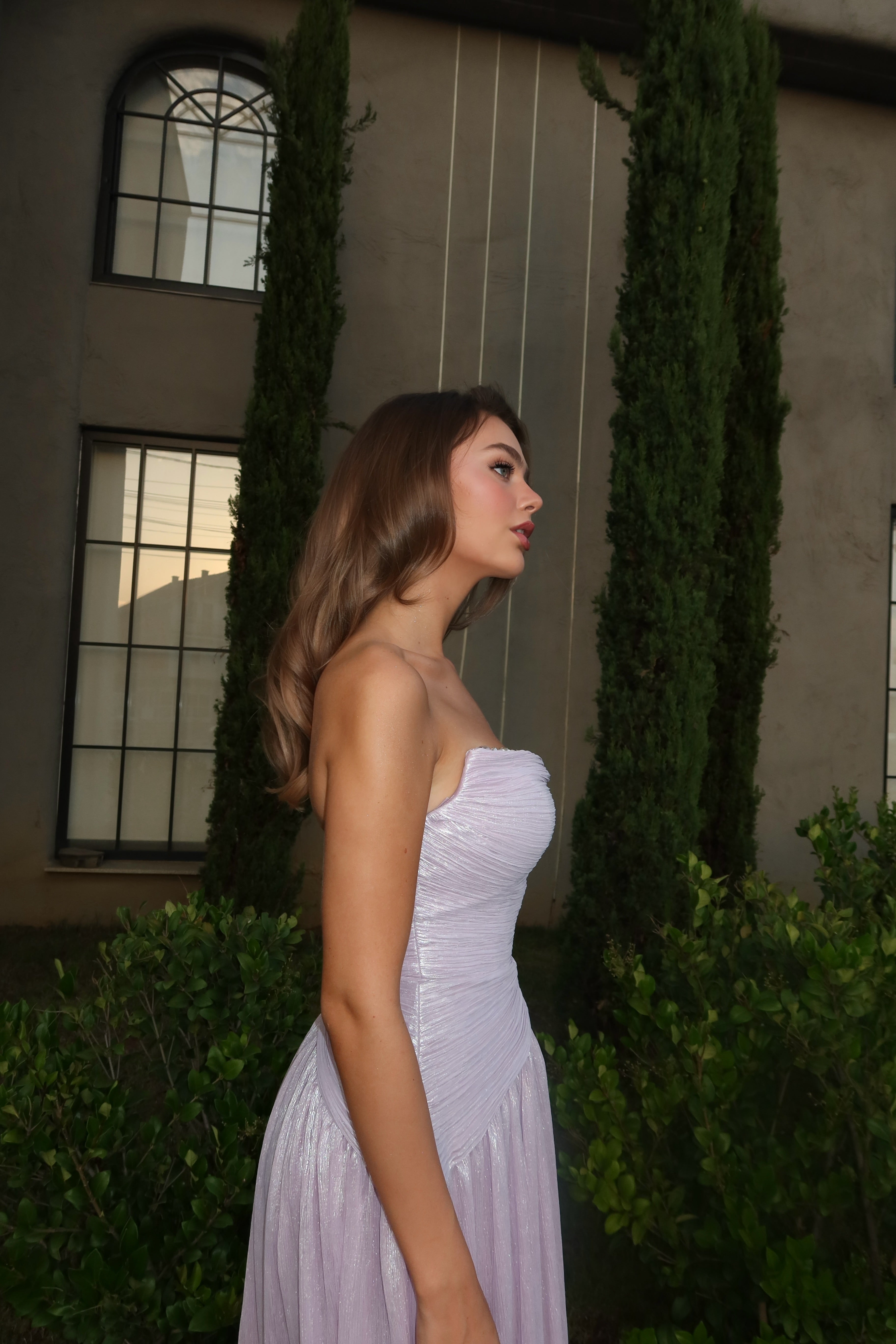 Amaia - Strapless Draped Gown