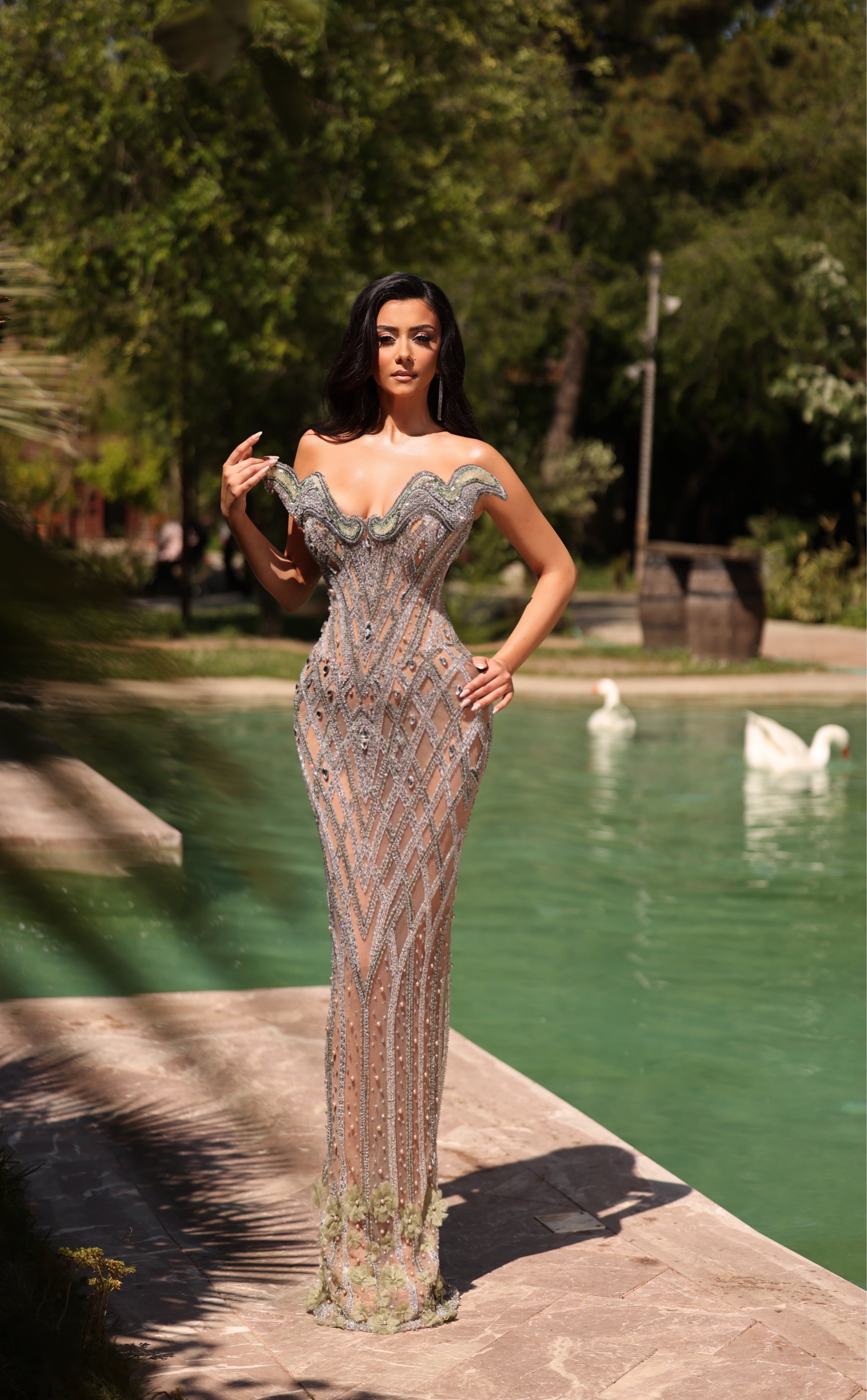 Irisa - Crystal Mermaid Gown