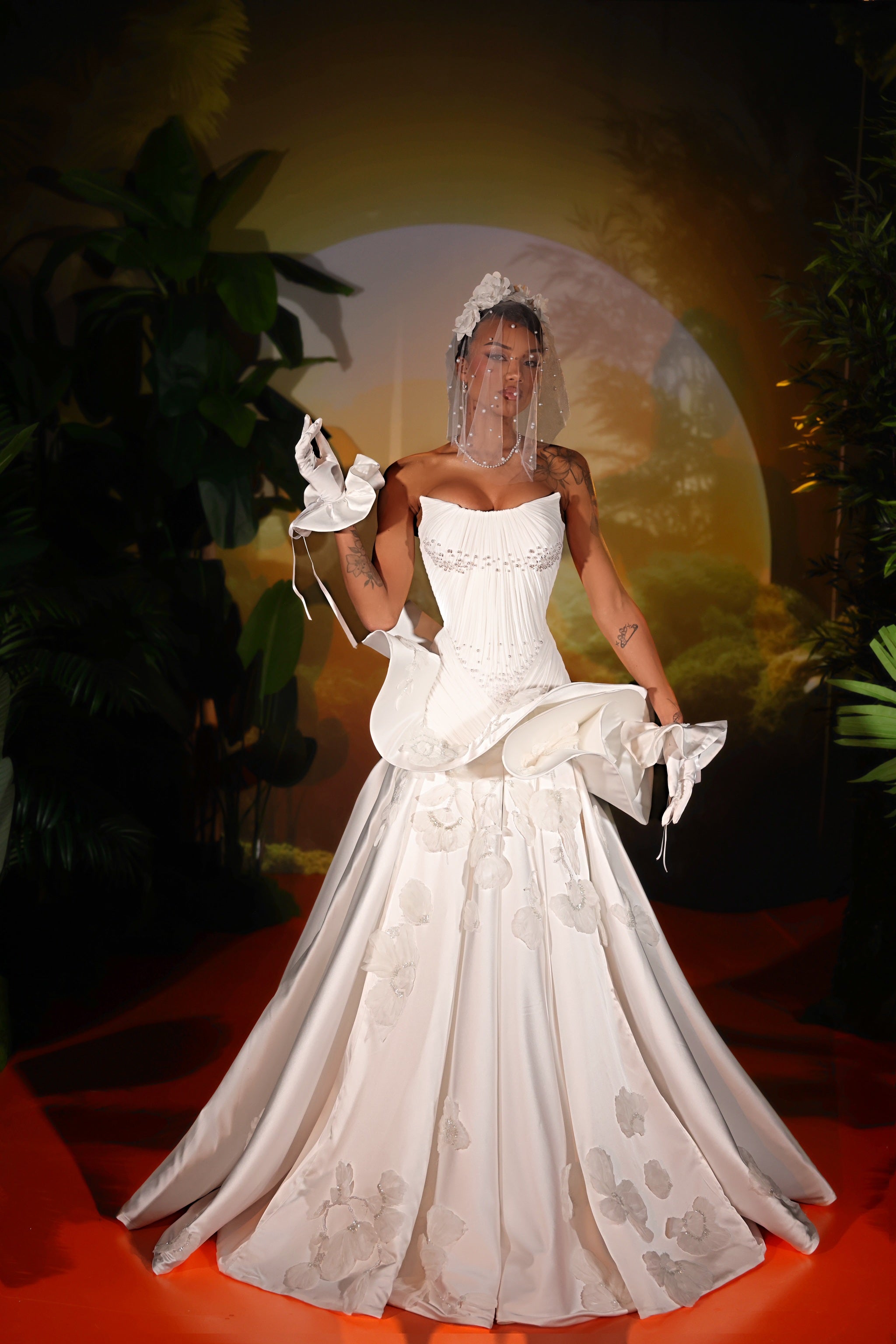 Ella - Structured Pleated Bridal Gown