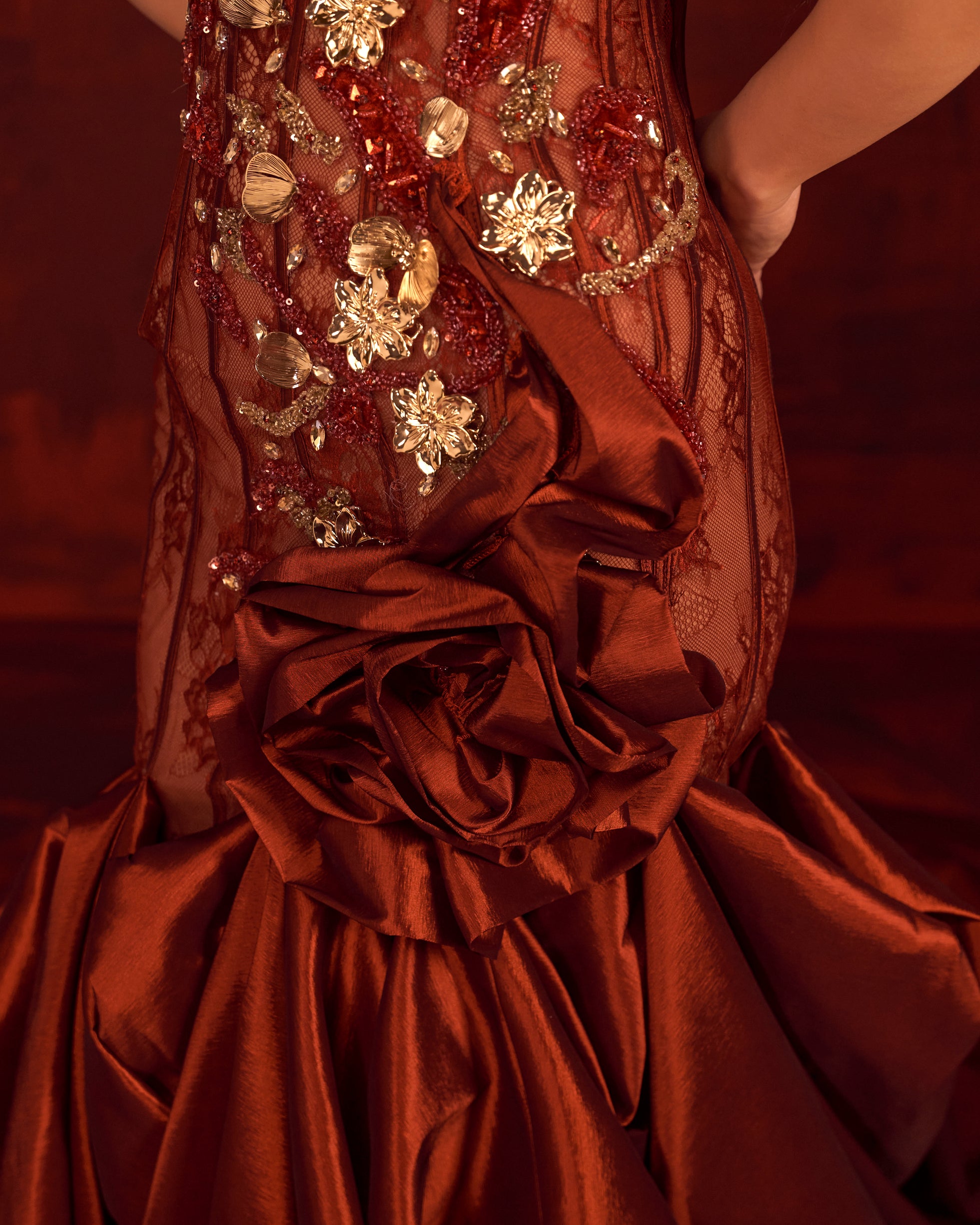 Ardelya - Embellished Rose Gown XL Ardelya - Embellished Rose Gown XL
