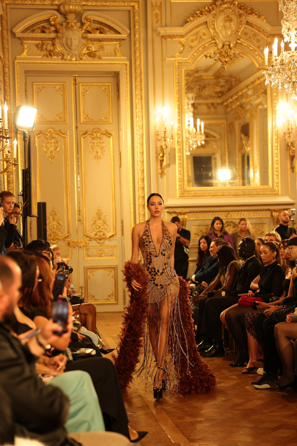 Mia - Short Beaded Halter Dress